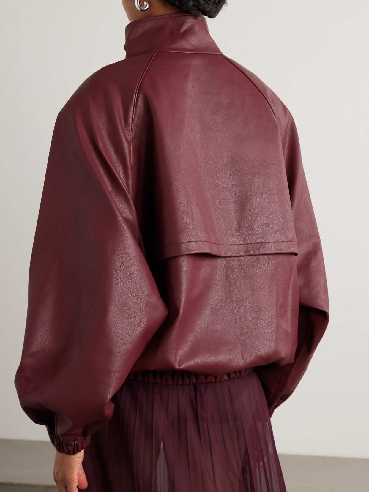 The Frankie Shop Senta Oversized Bomber Jacket