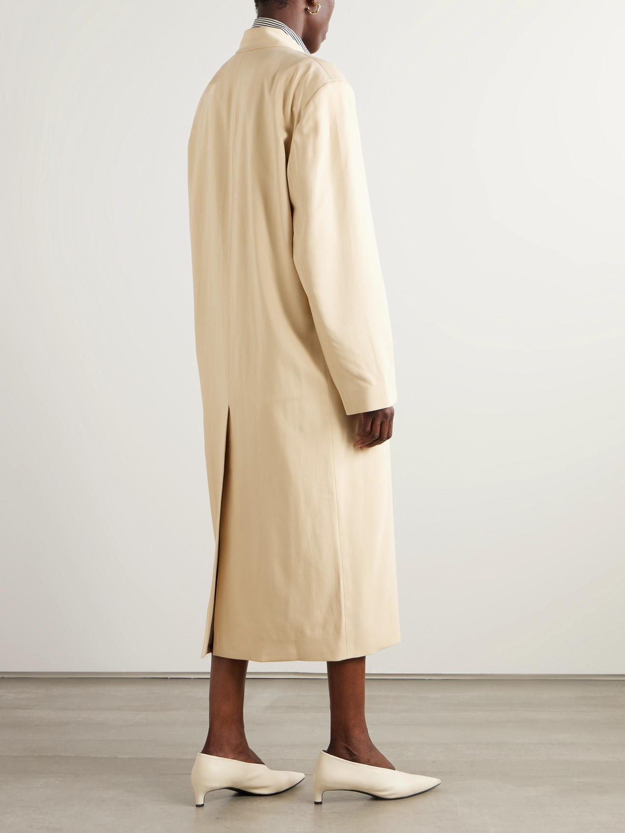 The Frankie Shop Tribeca Oversized Woven Coat