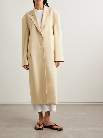 The Frankie Shop Tribeca oversized woven coat