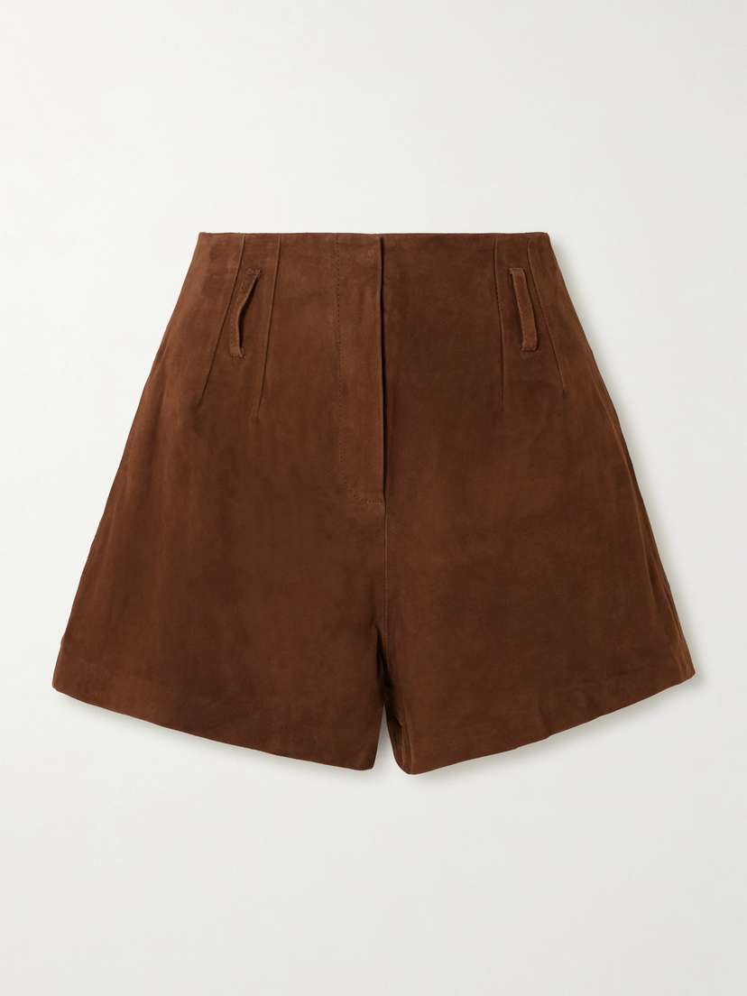 The Frankie Shop ise Suede Shorts