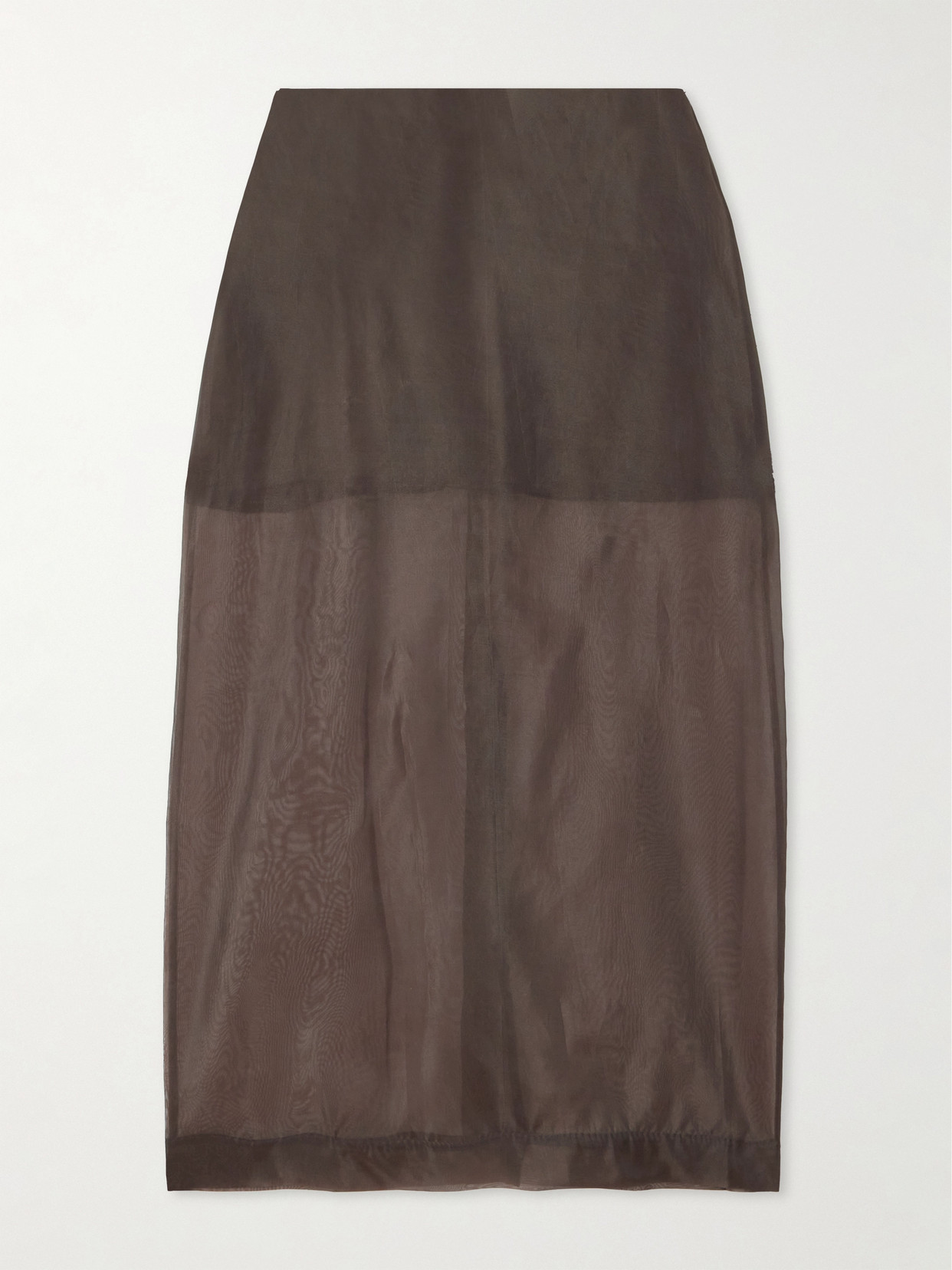 THE FRANKIE SHOP PERI SILK-BLEND ORGANZA MIDI SKIRT