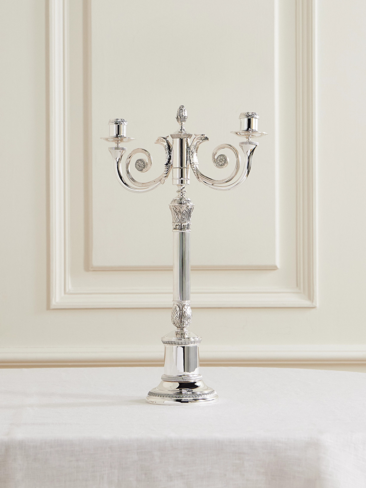 Christofle - Malmaison Silver-plated Candle Holder - One size