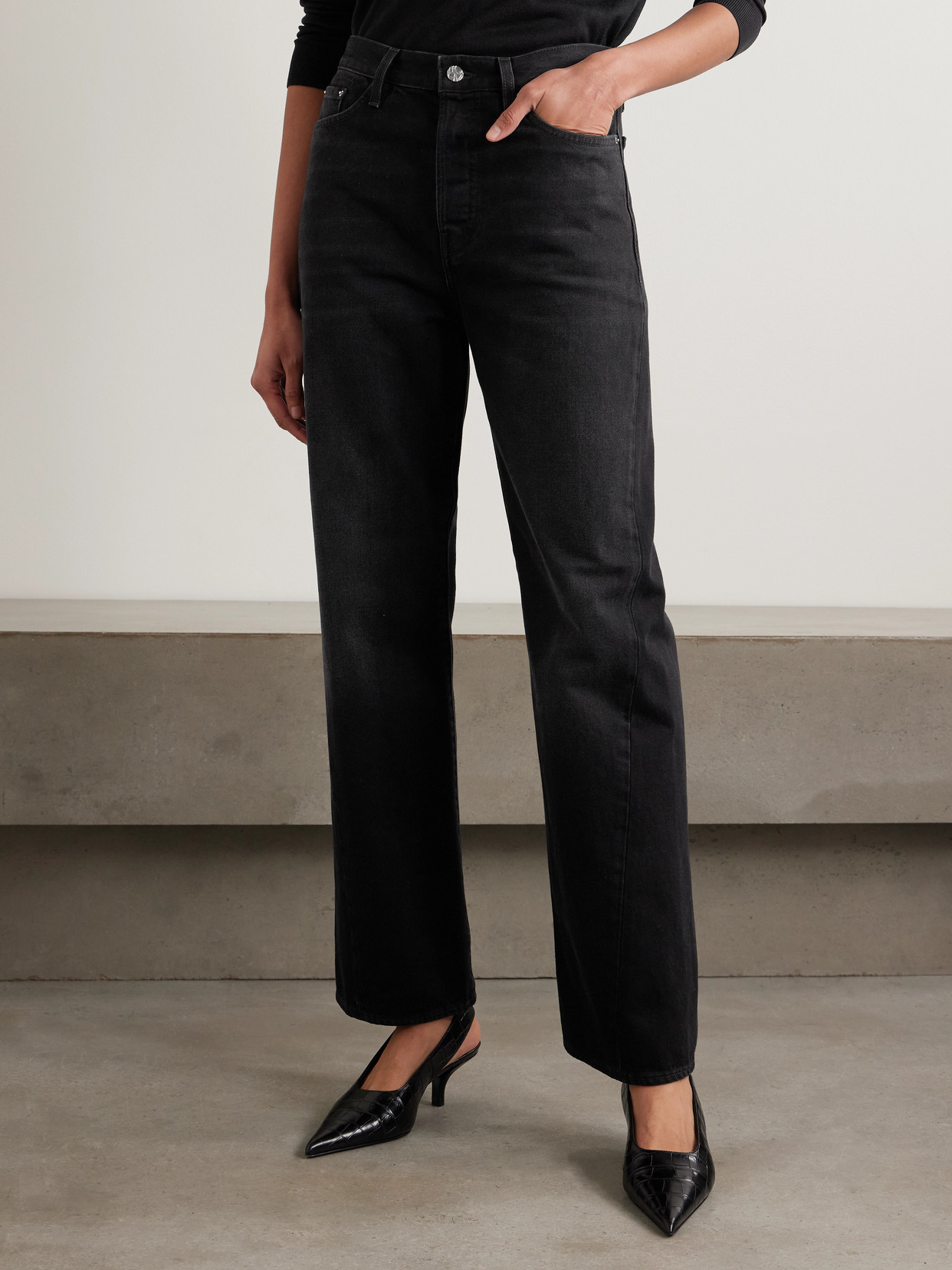 Totême Mid-rise Straight-leg Organic Jeans