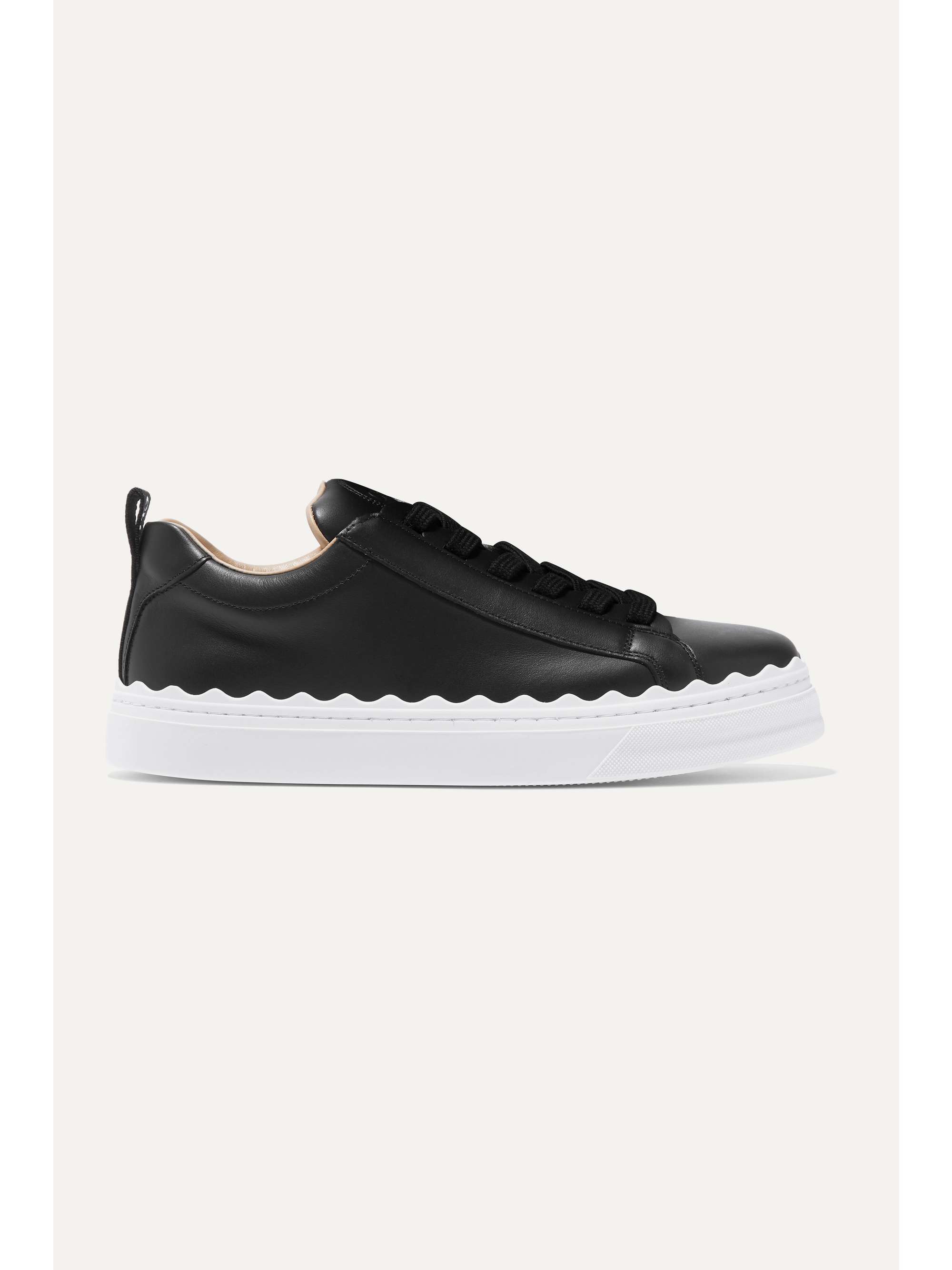 Lauren scalloped leather sneakers Lauren scalloped leather sneakers