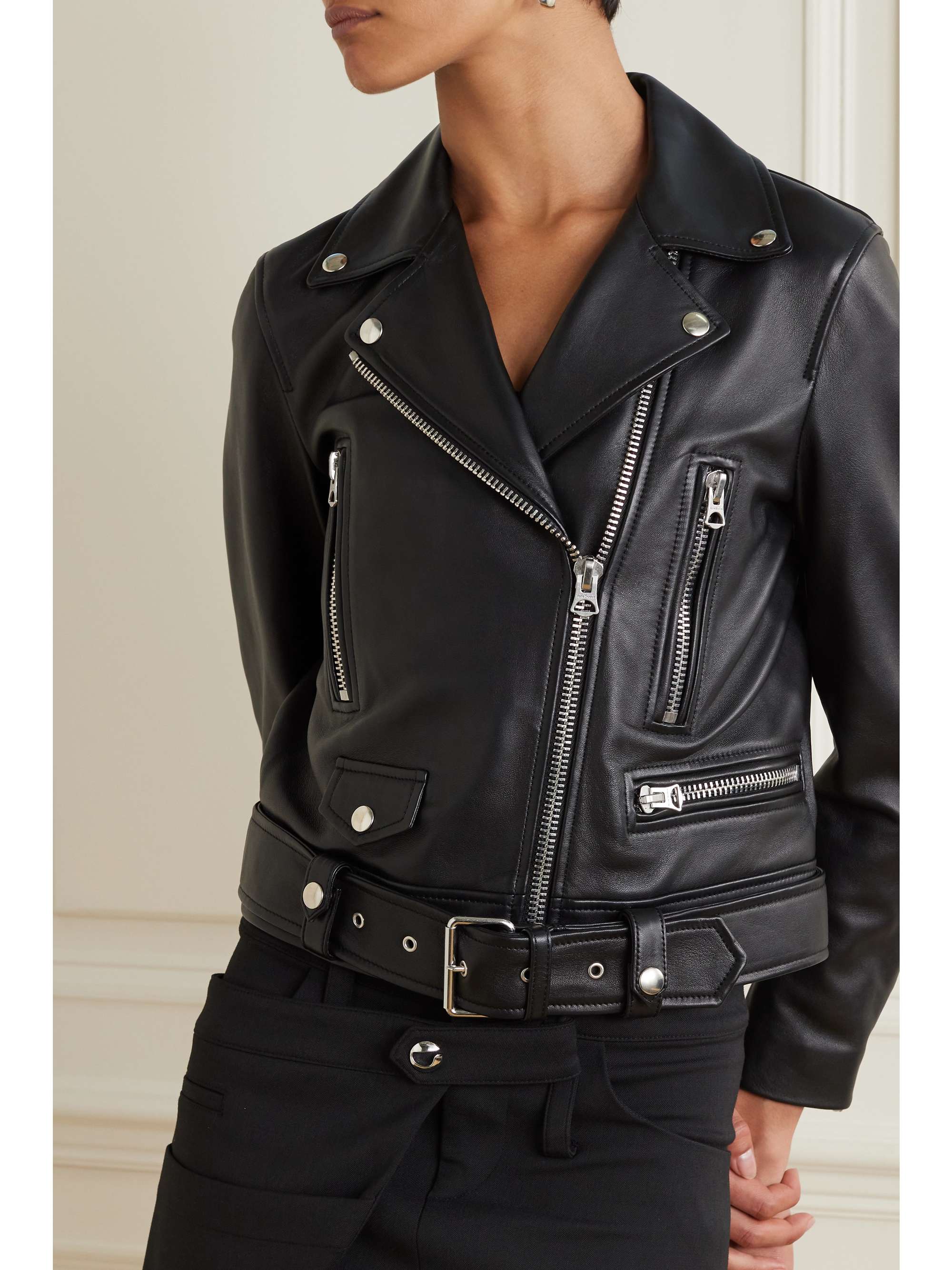 ACNE STUDIOS Leather biker jacket | NET-A-PORTER