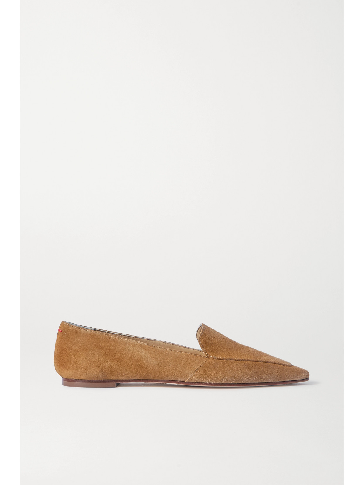 Aeyde Aurora Suede Loafers In Light Brown