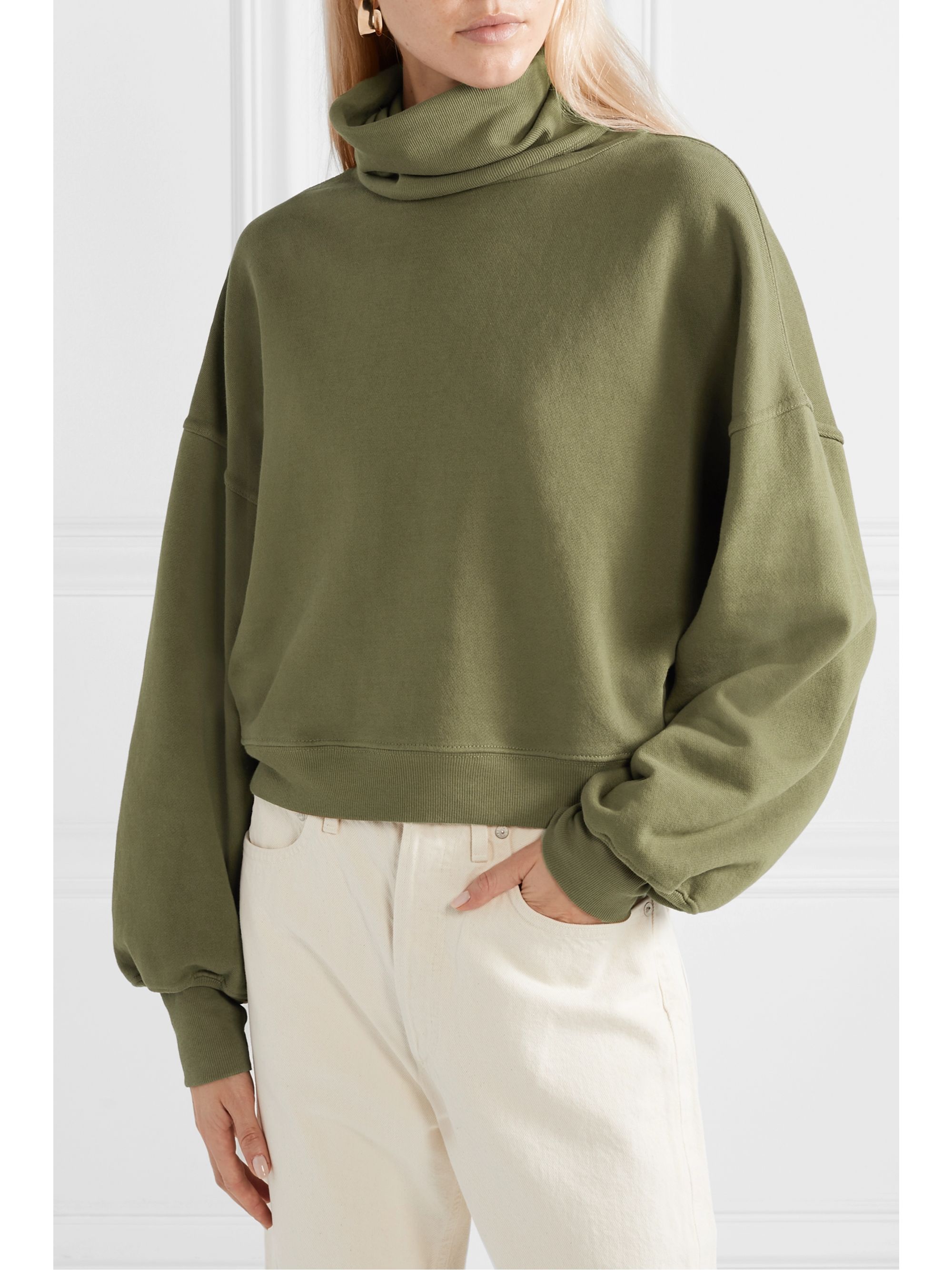 agolde turtleneck sweatshirt