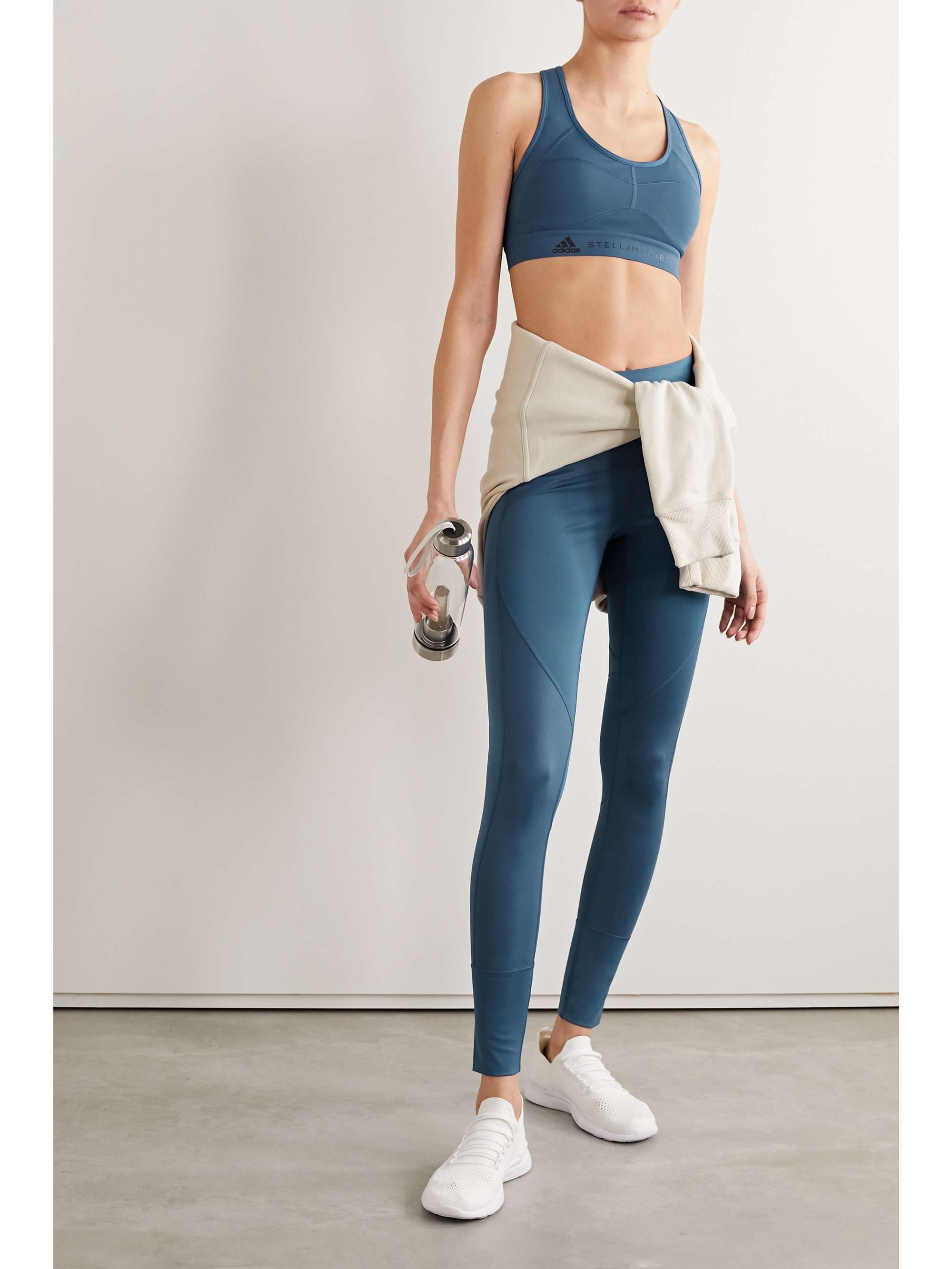 ADIDAS BY STELLA MCCARTNEY x Parley for the Oceans 网布拼接弹力运动文胸