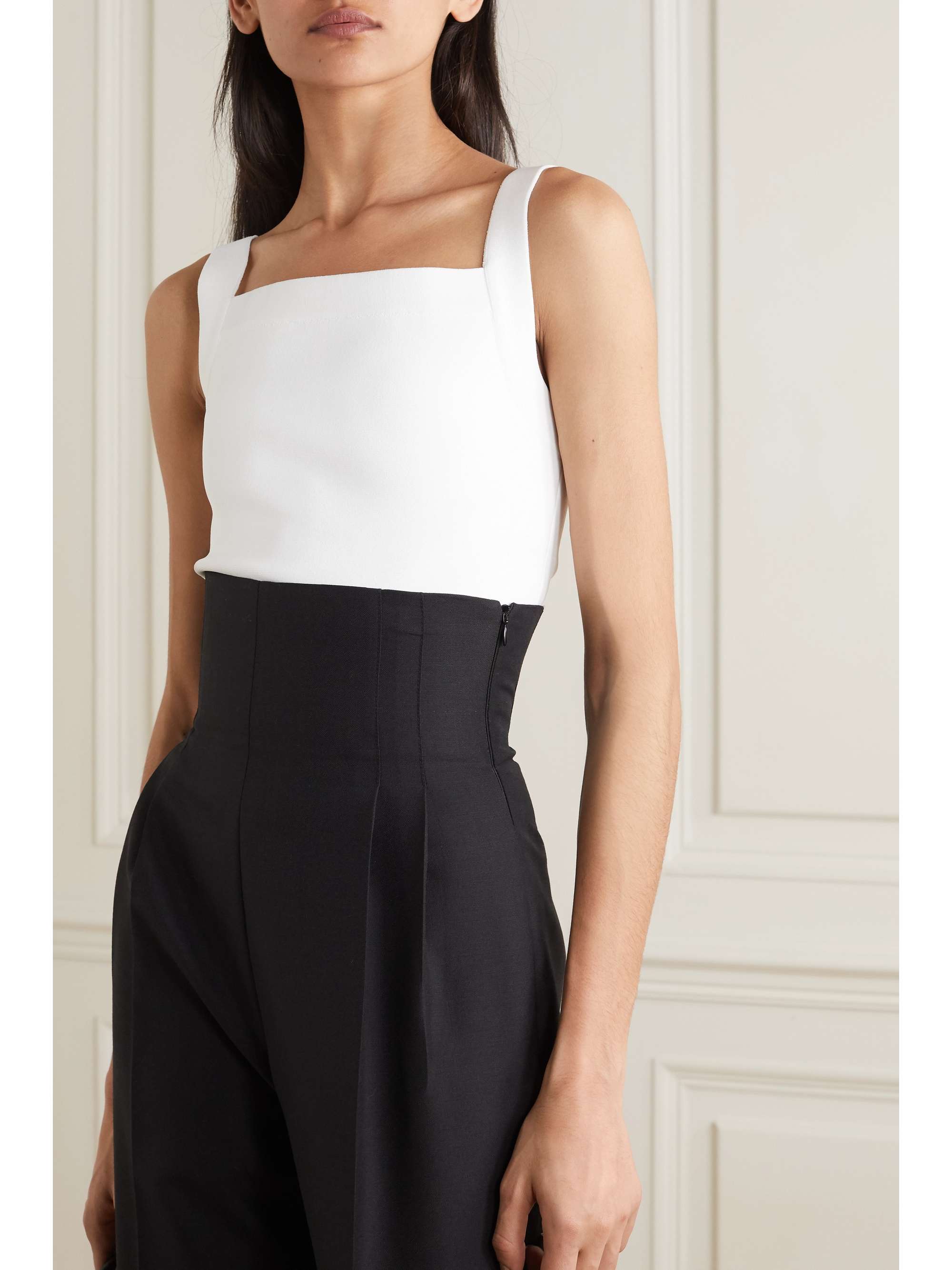 ALAÏA Cropped stretch-knit top