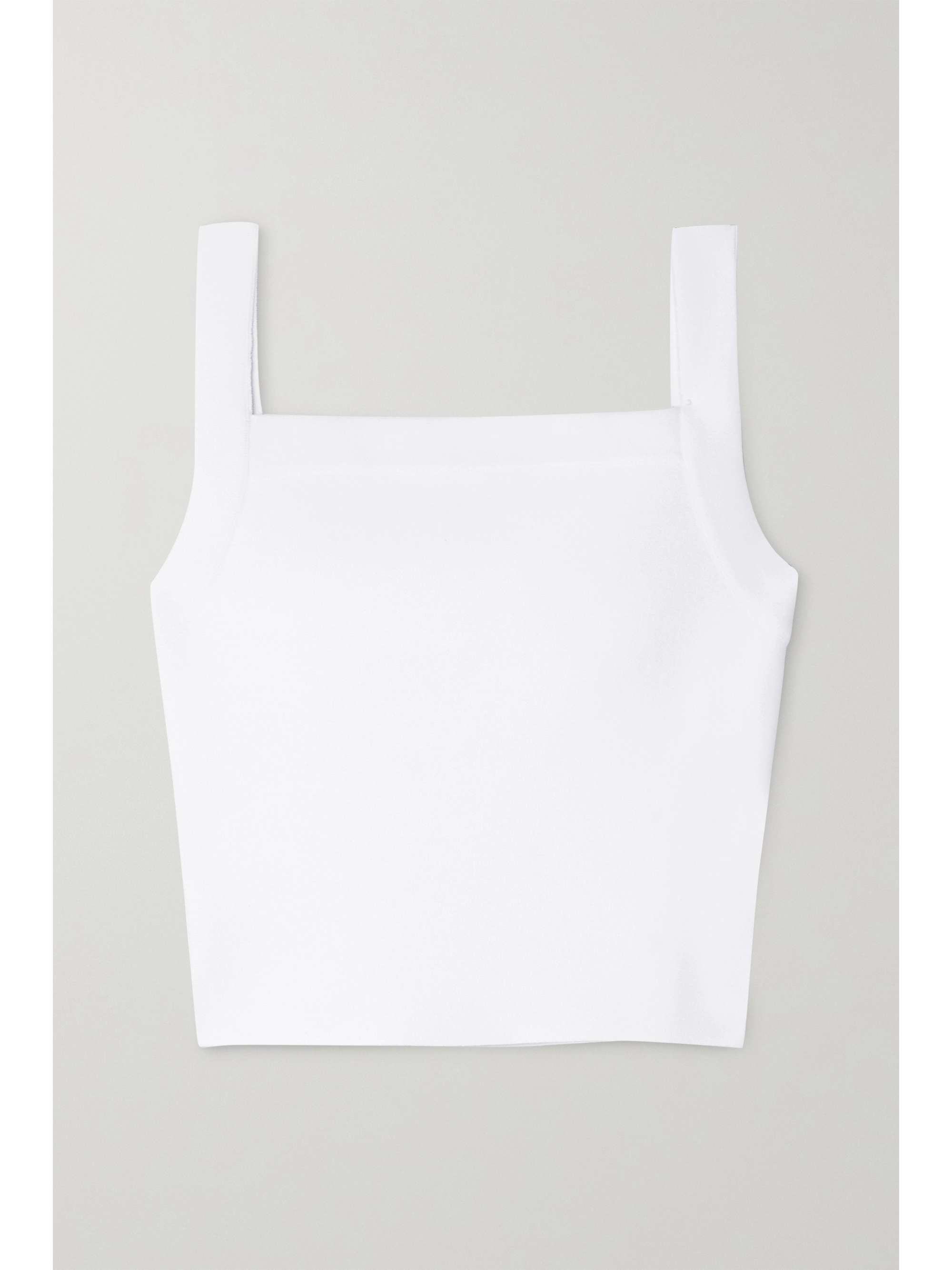 ALAÏA Cropped stretch-knit top