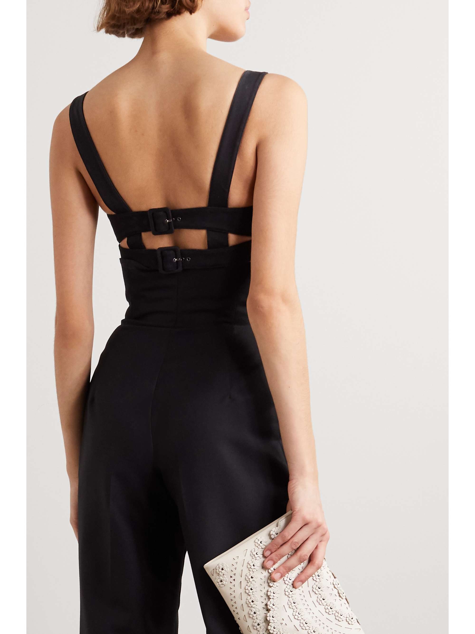 ALAÏA Cotton-gabardine bustier top