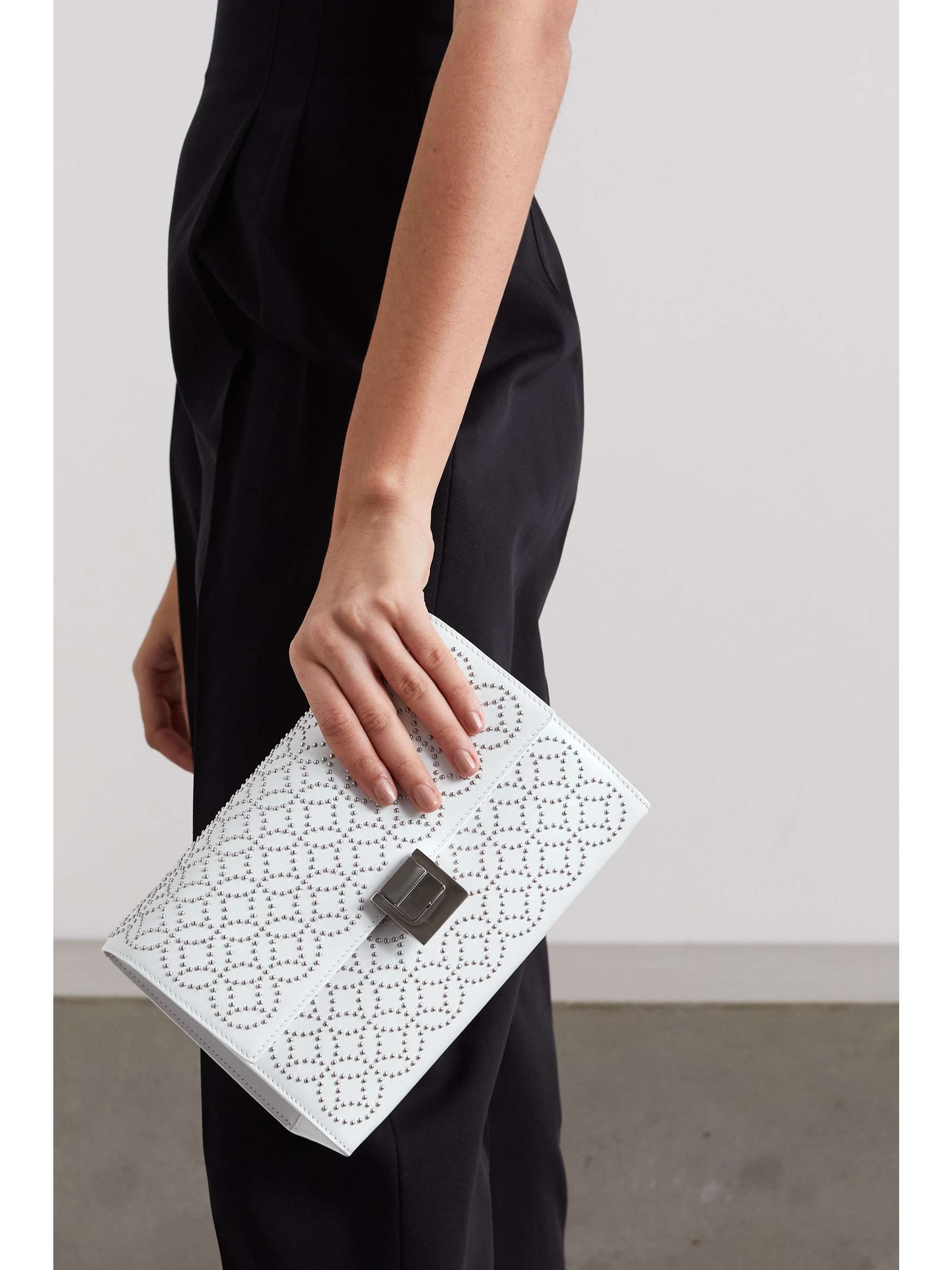 ALAÏA Clara medium studded leather shoulder bag