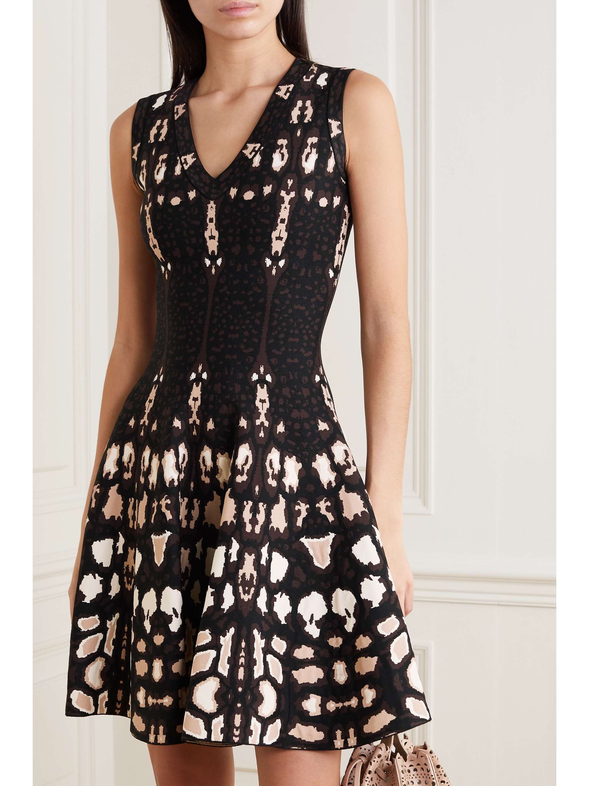 ALAÏA Jacquard-knit dress