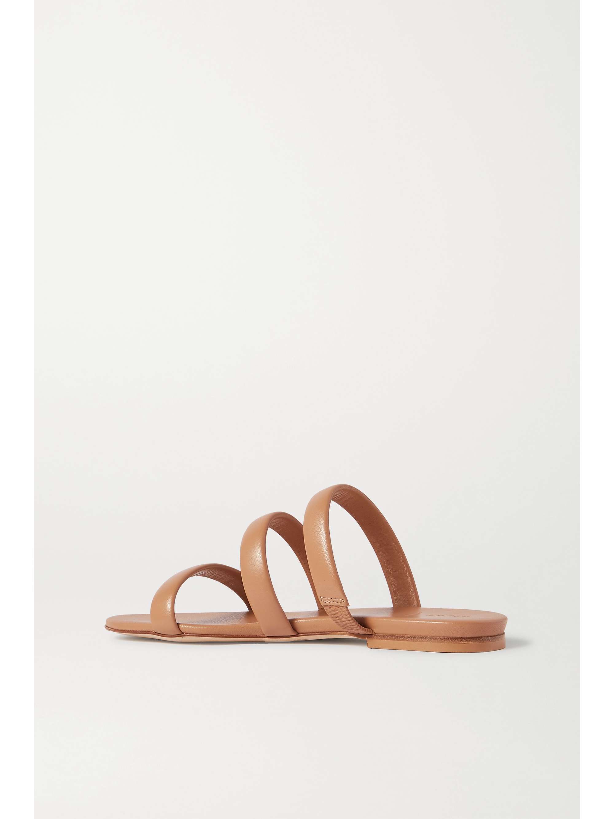 aeyde chrissy leather slides