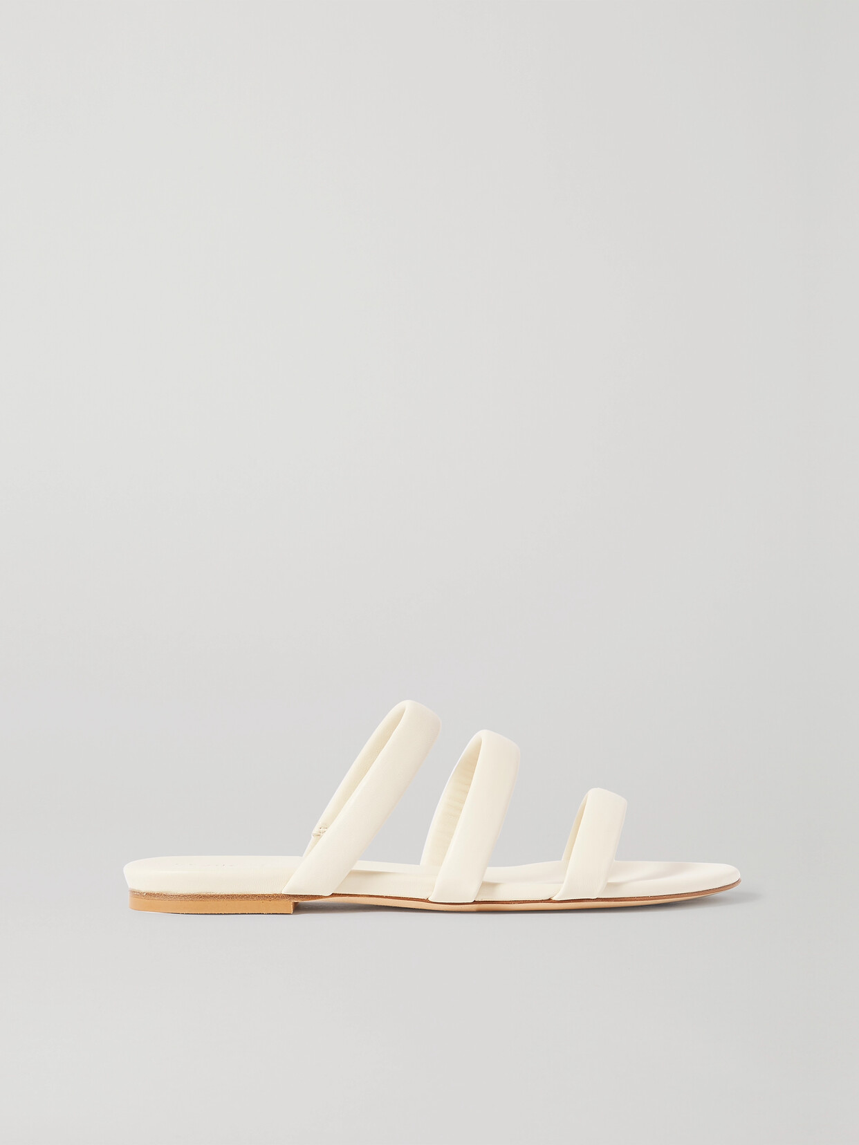 AEYDE CHRISSY LEATHER SLIDES