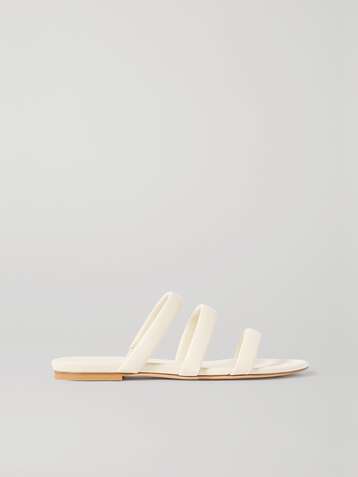 aeyde chrissy leather slides