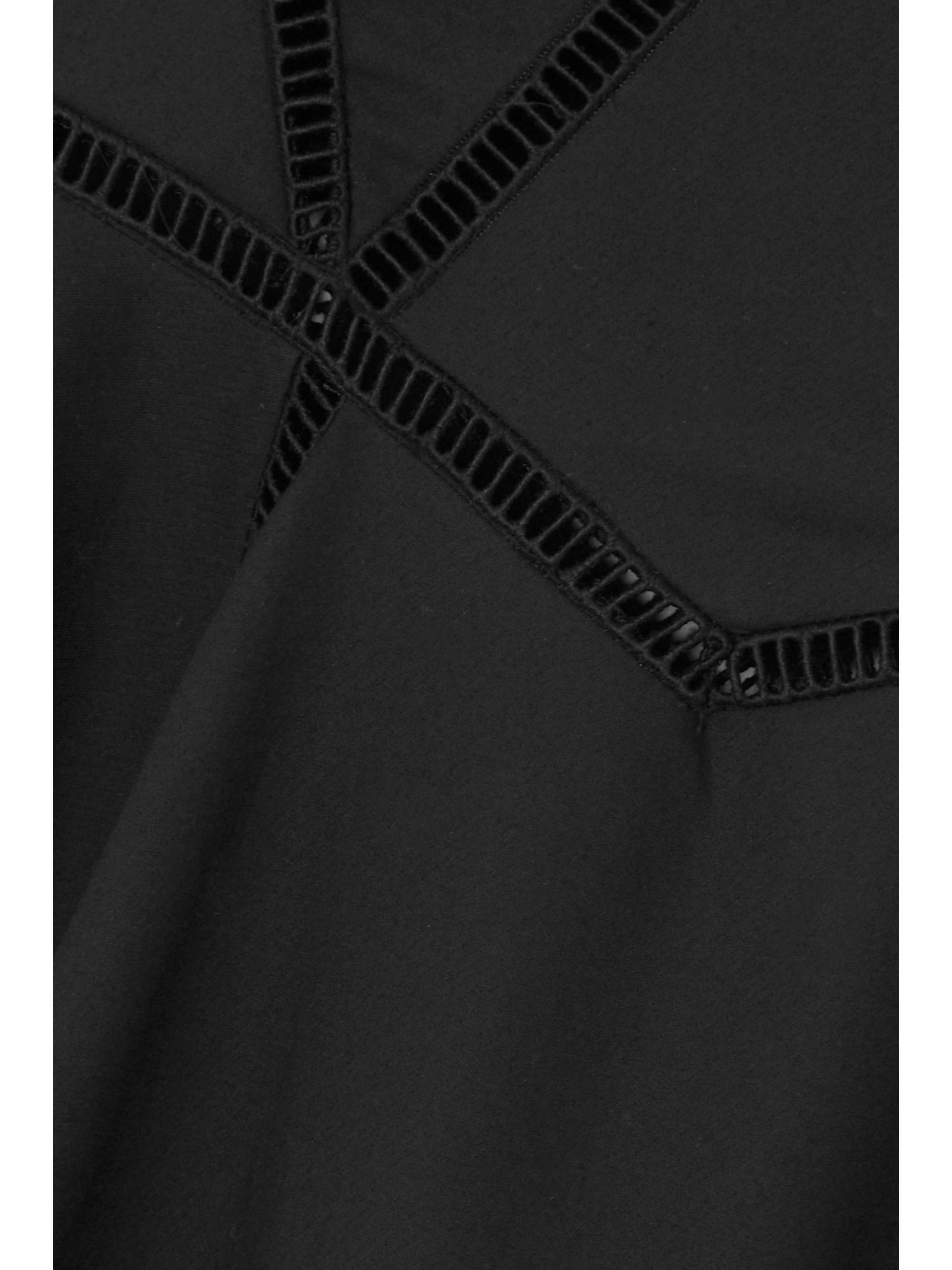 ALAÏA Paneled cotton-poplin gown