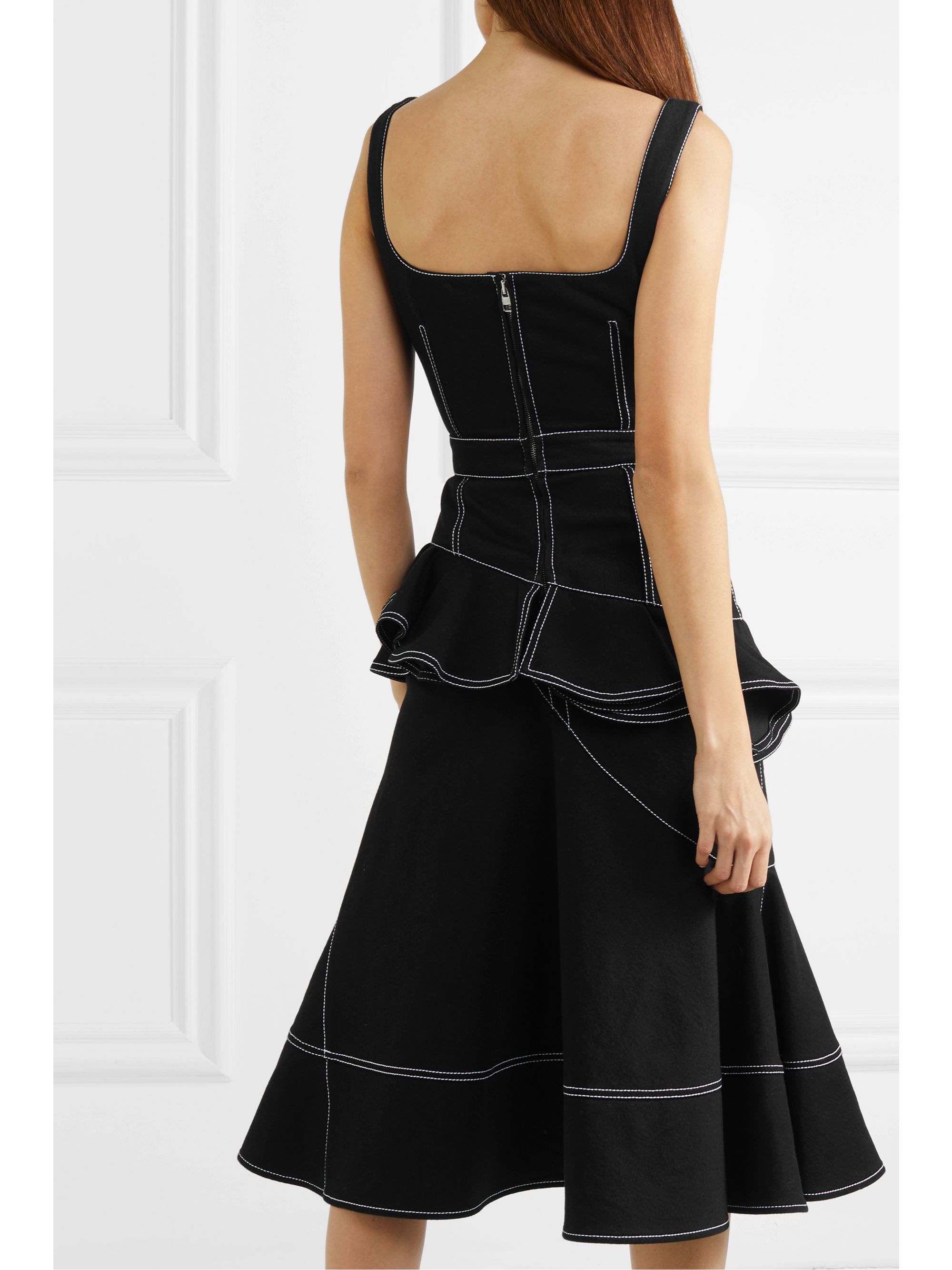 alexander mcqueen denim dress