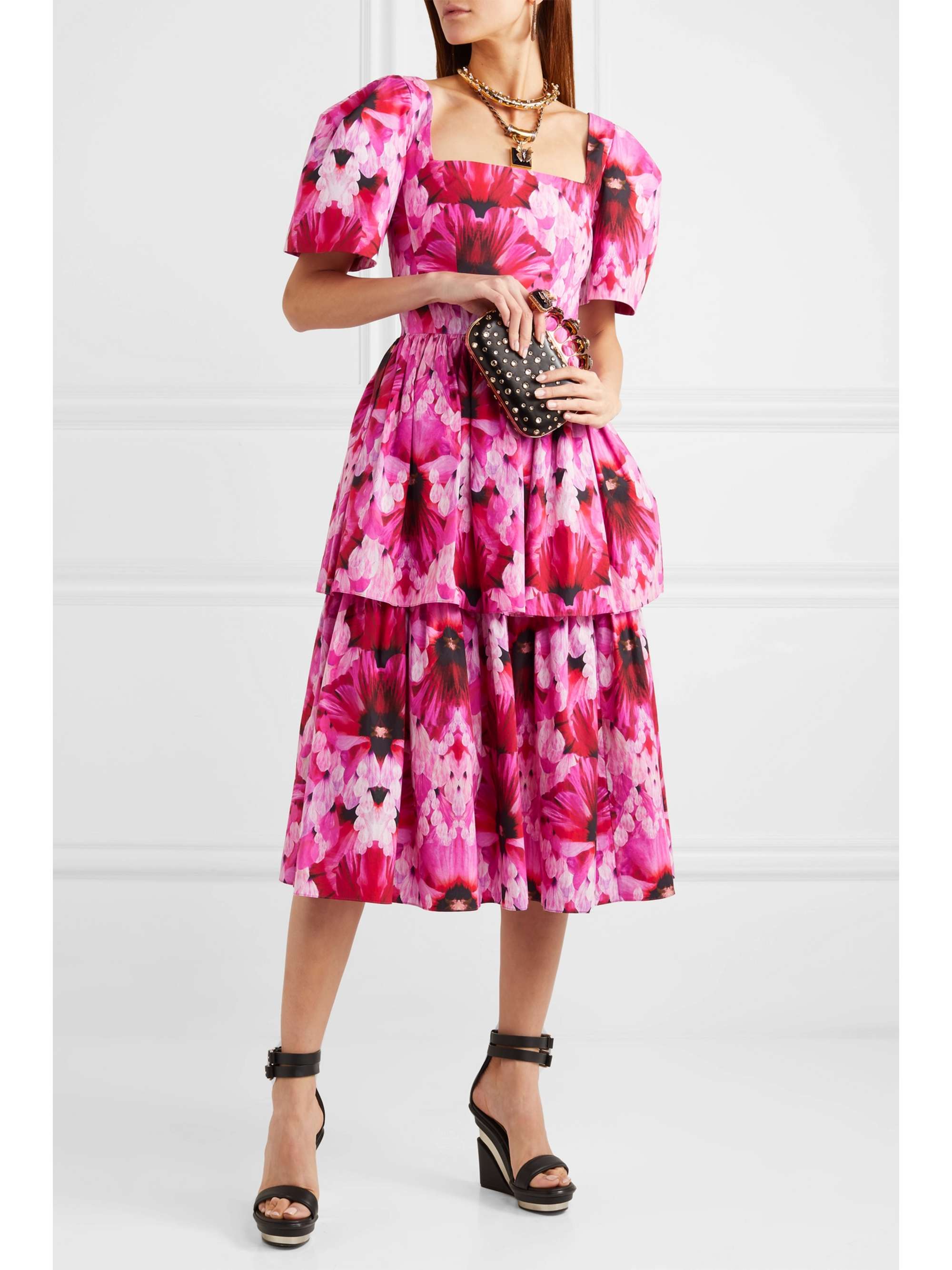 alexander mcqueen pink dress
