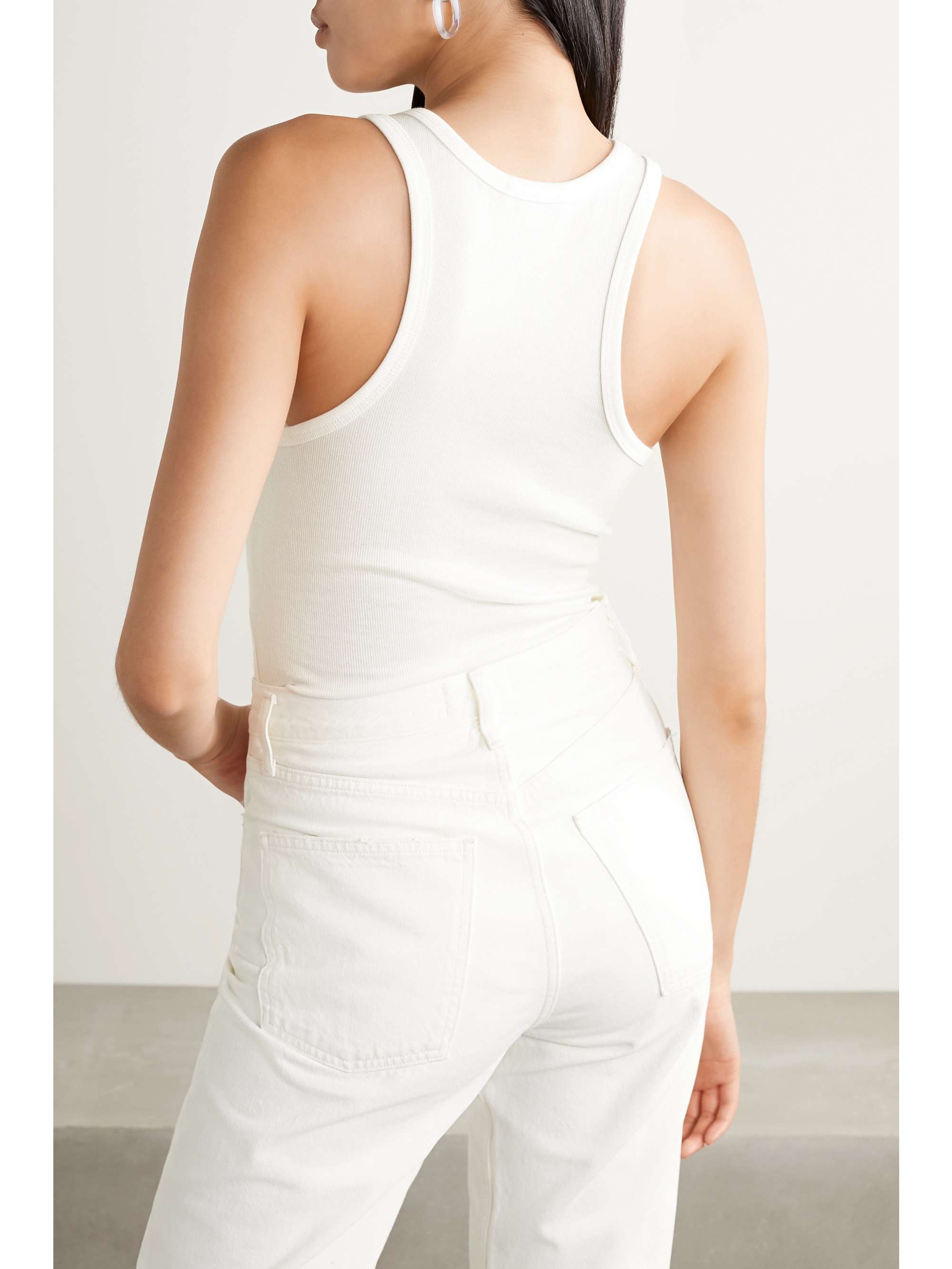 AGOLDE Ribbed stretch-jersey bodysuit