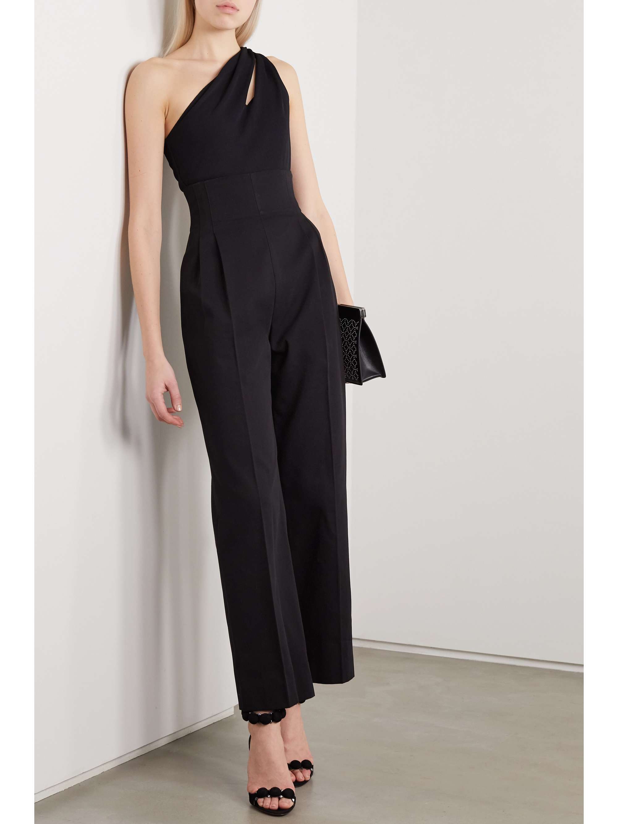 ALAÏA Edition one-shoulder cutout stretch-jersey bodysuit