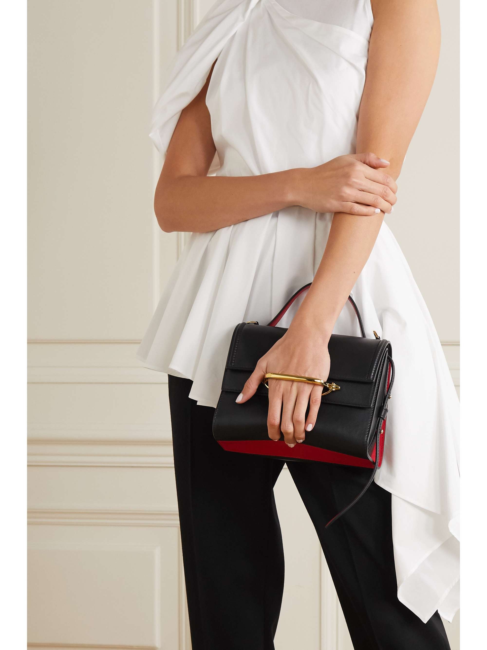 ALEXANDER MCQUEEN The Story small two-tone leather tote