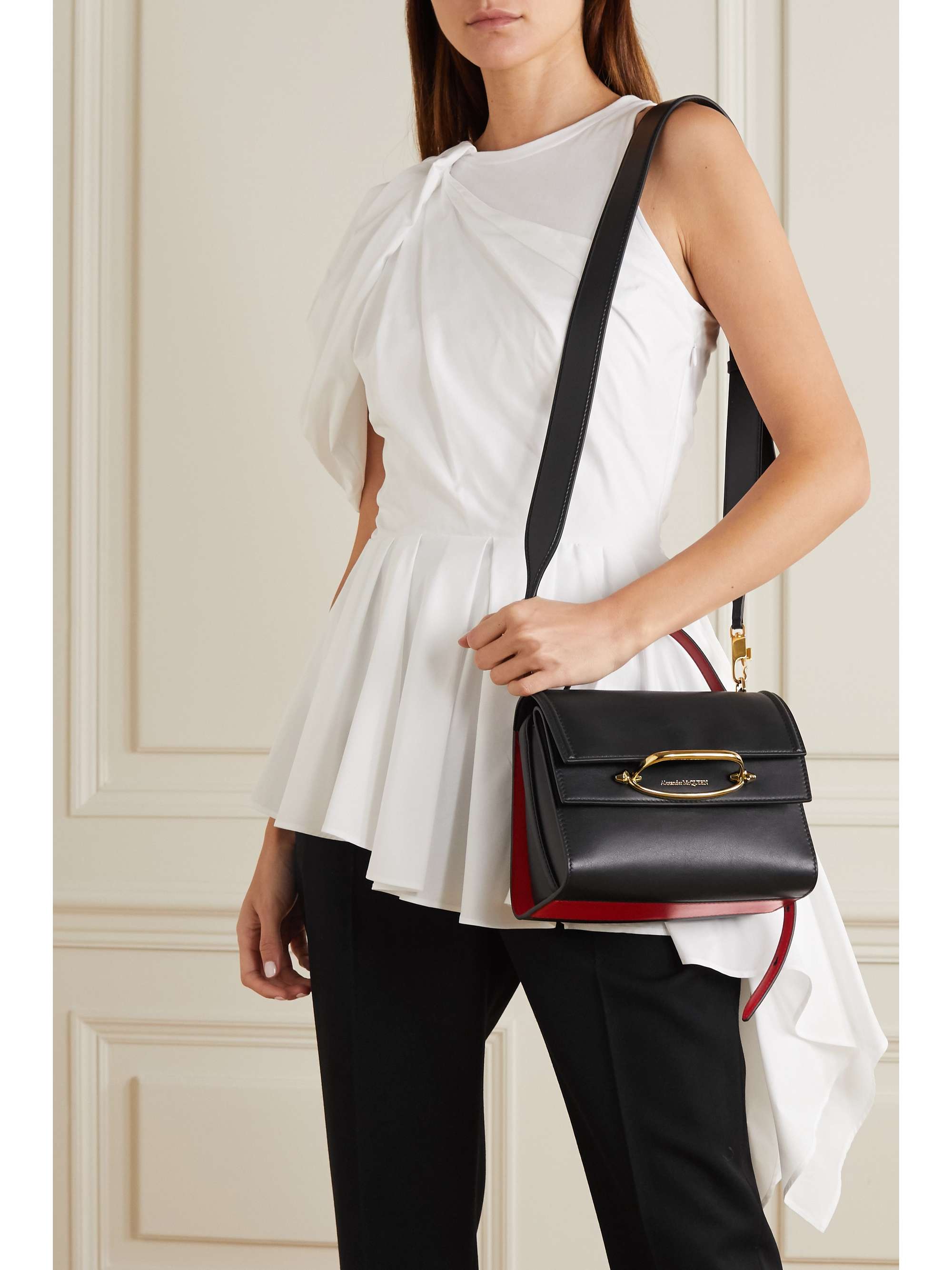 ALEXANDER MCQUEEN The Story small two-tone leather tote