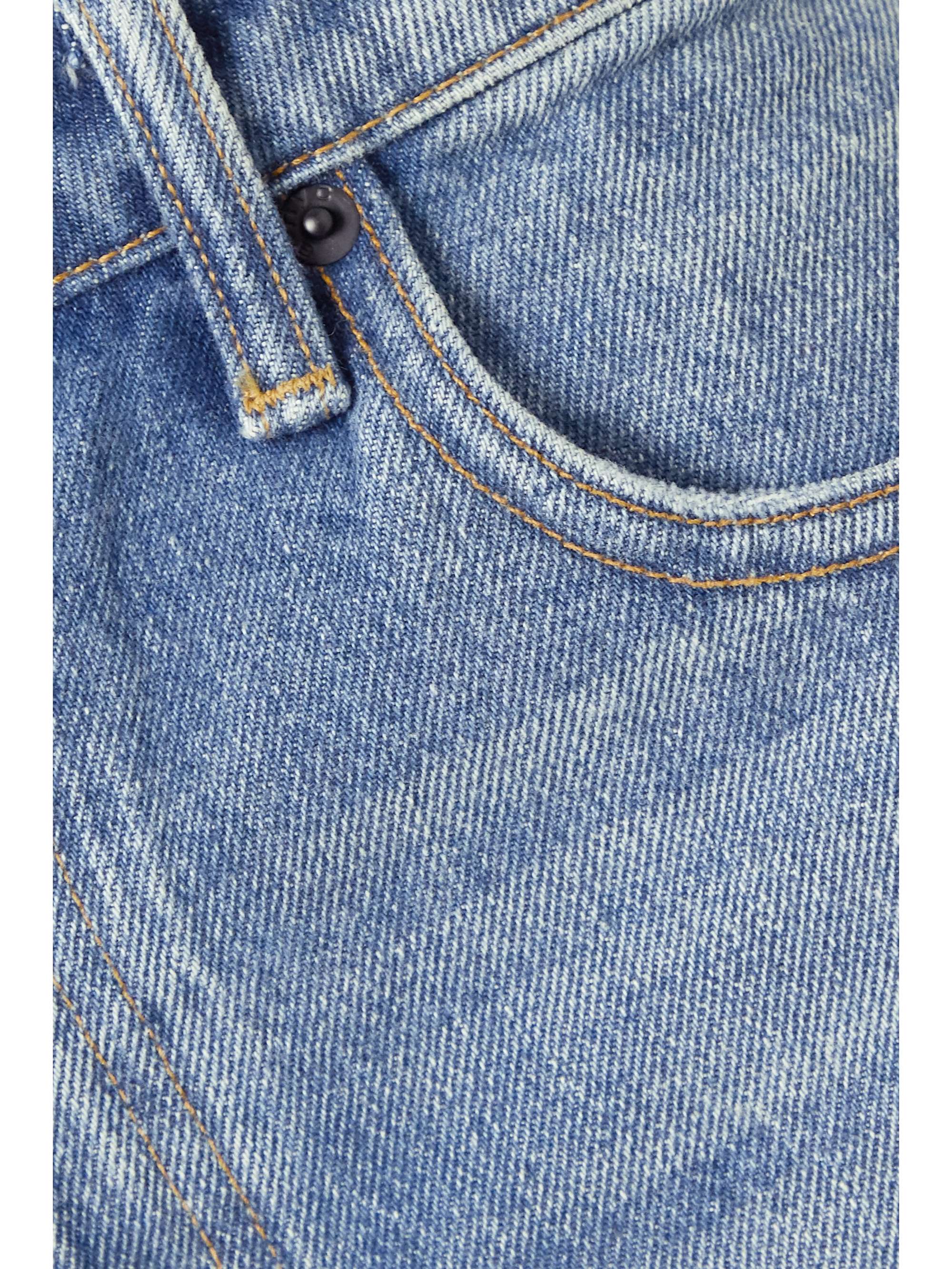 ALEXANDER WANG Bite frayed denim shorts