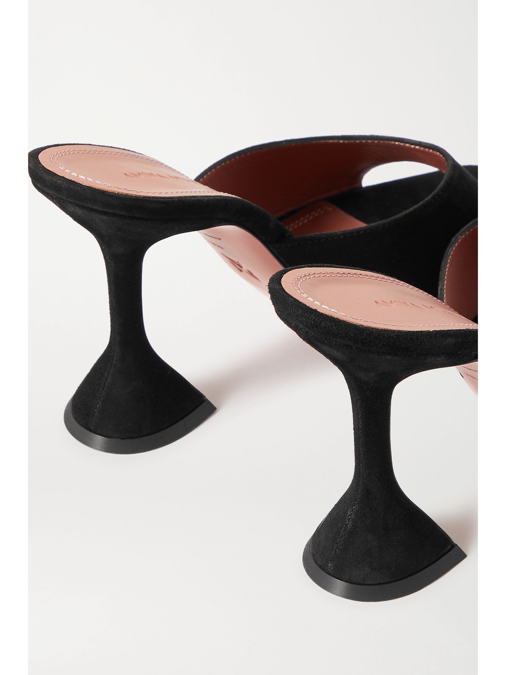 amina muaddi lupita pvc and leather mules