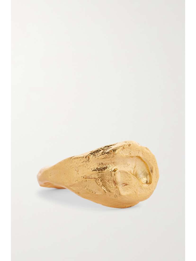 Alighieri + Net Sustain The Infernal Storm Gold-plated Ring