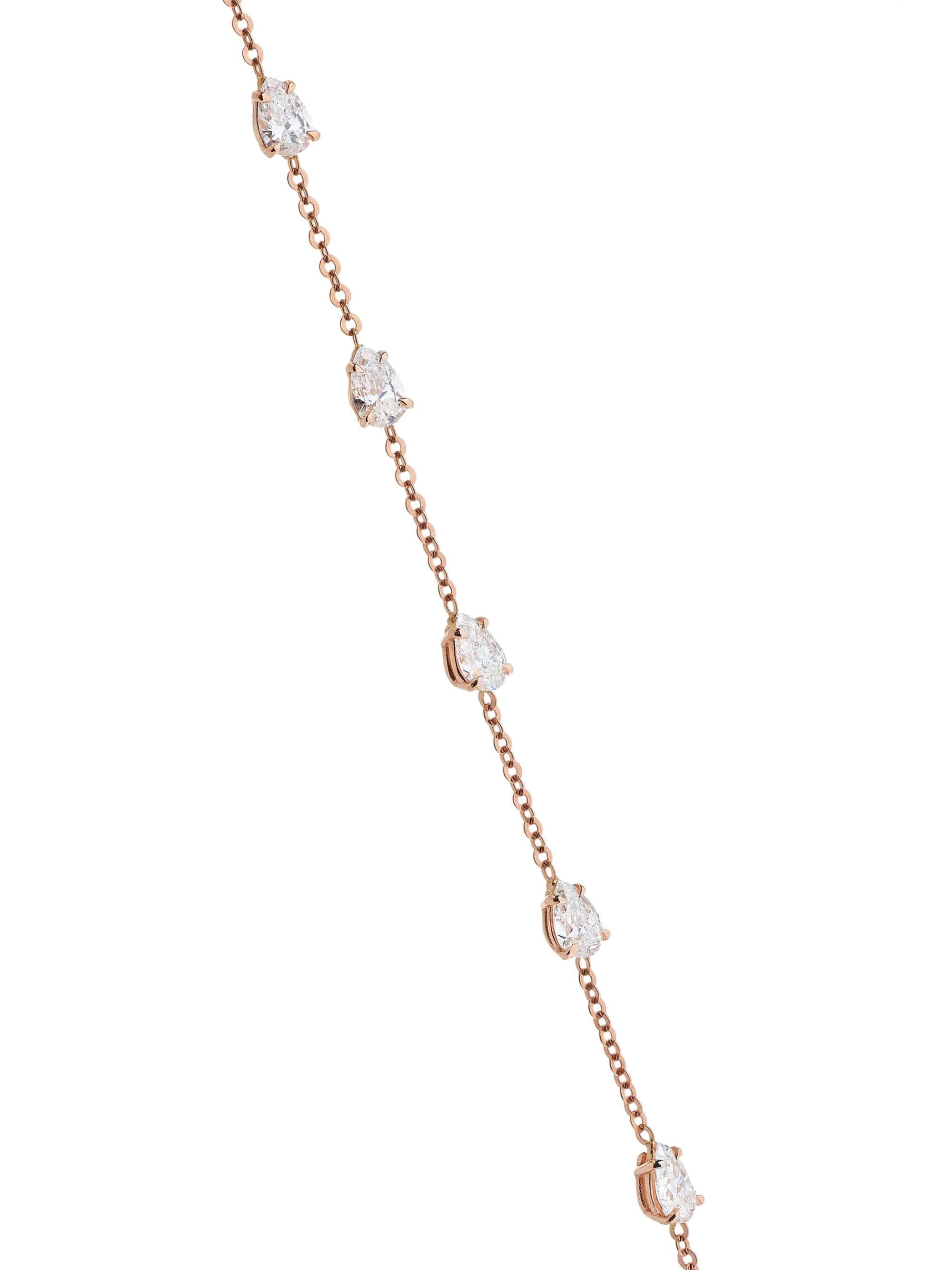 ANITA KO 18-karat rose gold diamond necklace