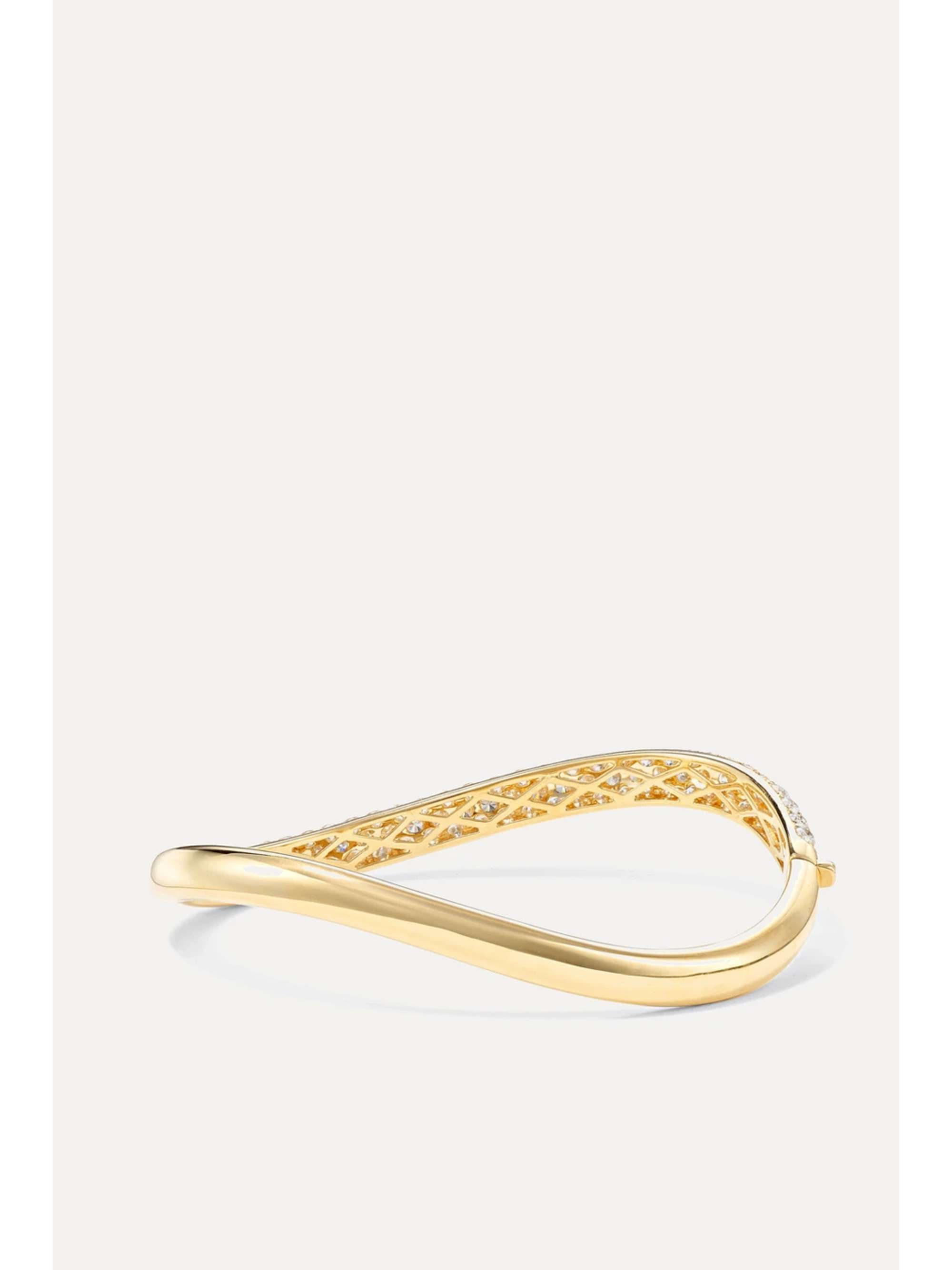 ANITA KO 18-karat gold diamond bangle | NET-A-PORTER