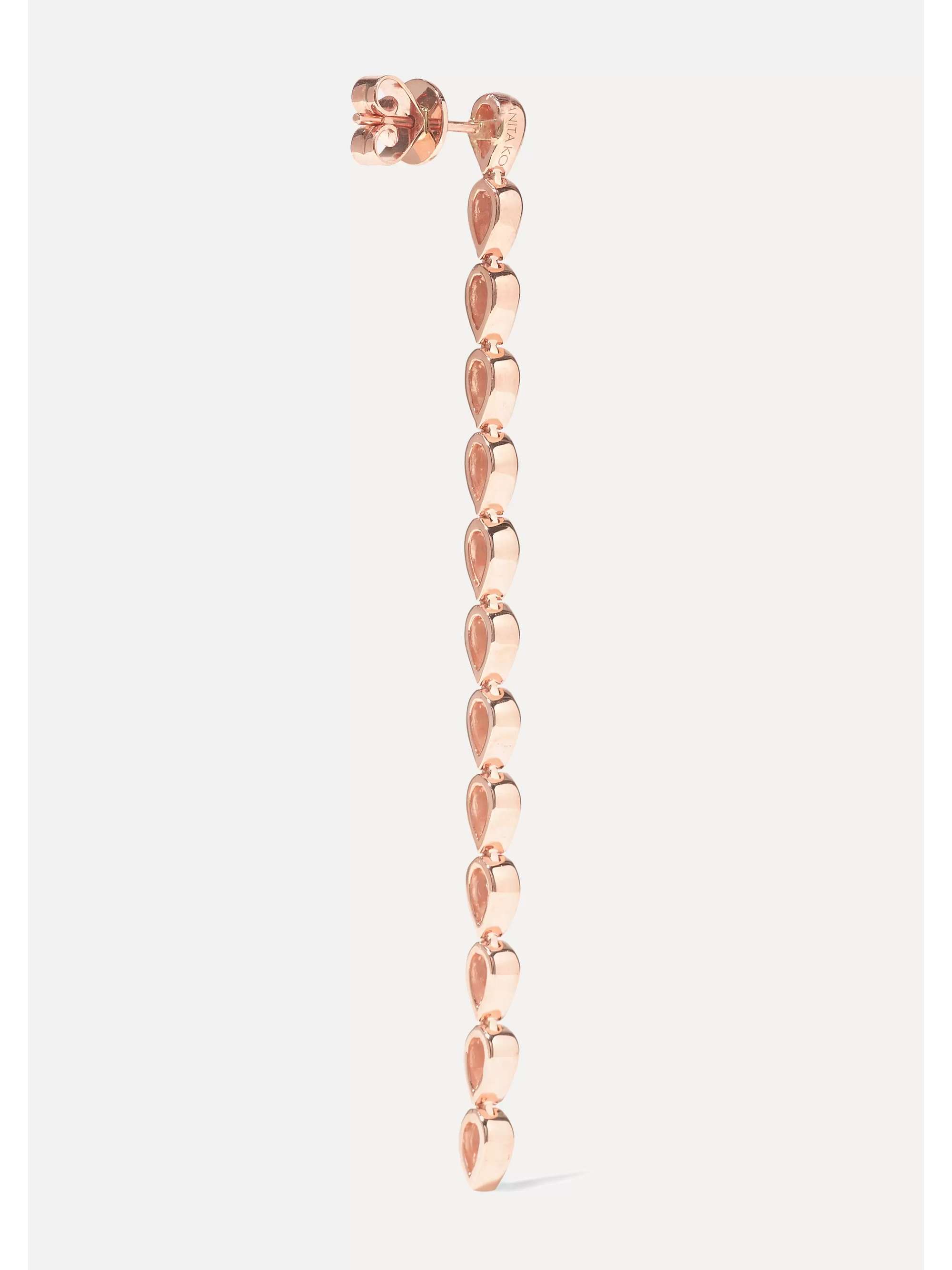 ANITA KO 18-karat rose gold diamond earrings