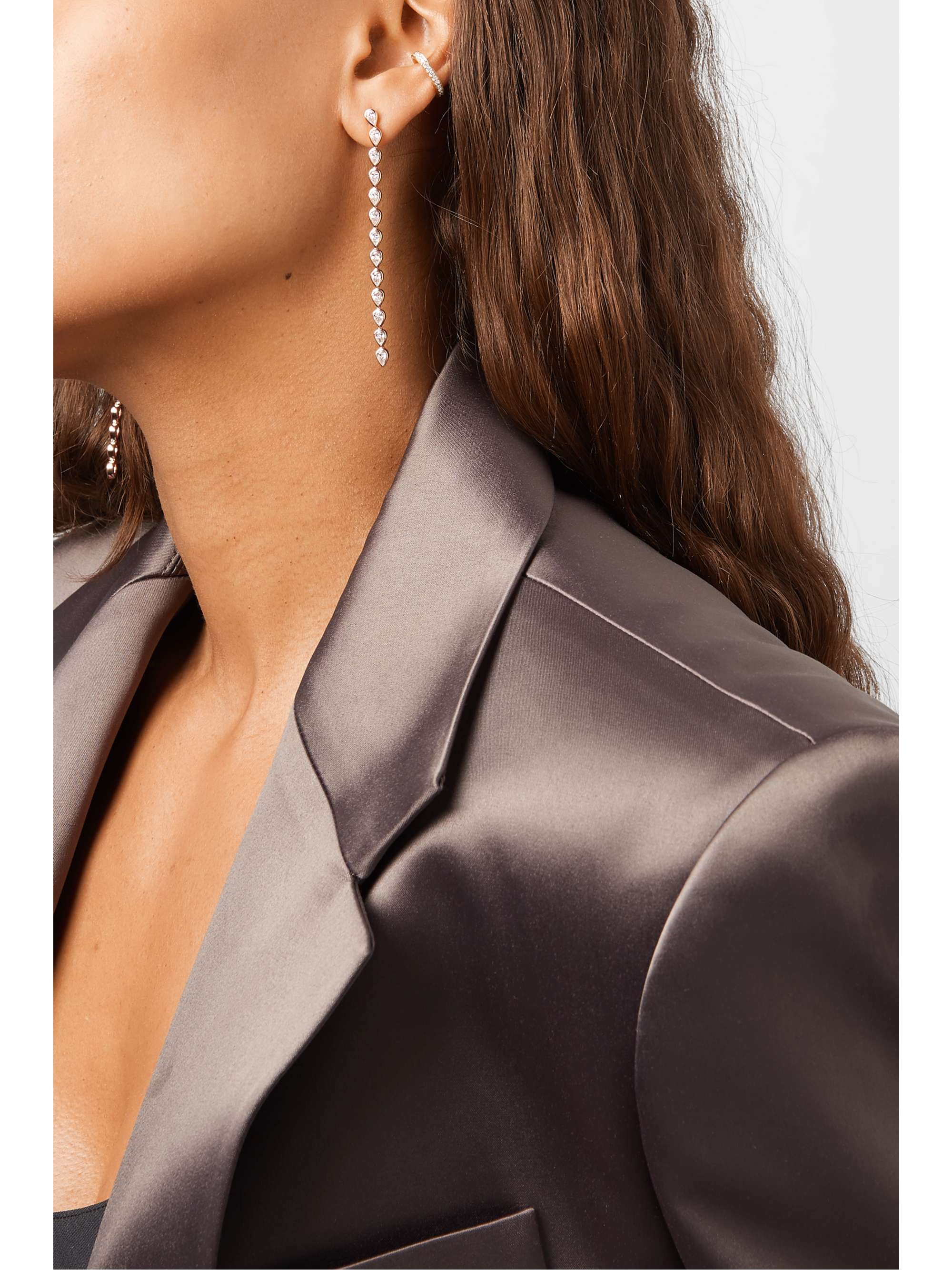 ANITA KO 18-karat rose gold diamond earrings