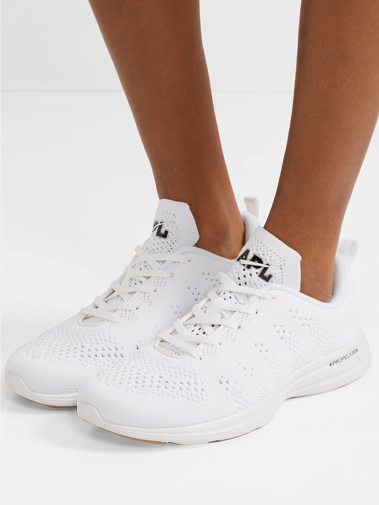 Shop Apl Athletic Propulsion Labs Techloom Pro Mesh Sneakers In White