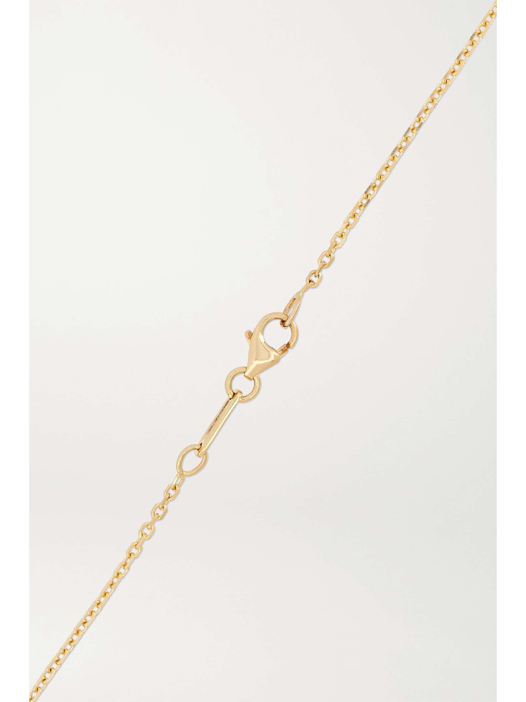 ANITA KO Kette aus 18 Karat Gold mit Smaragd