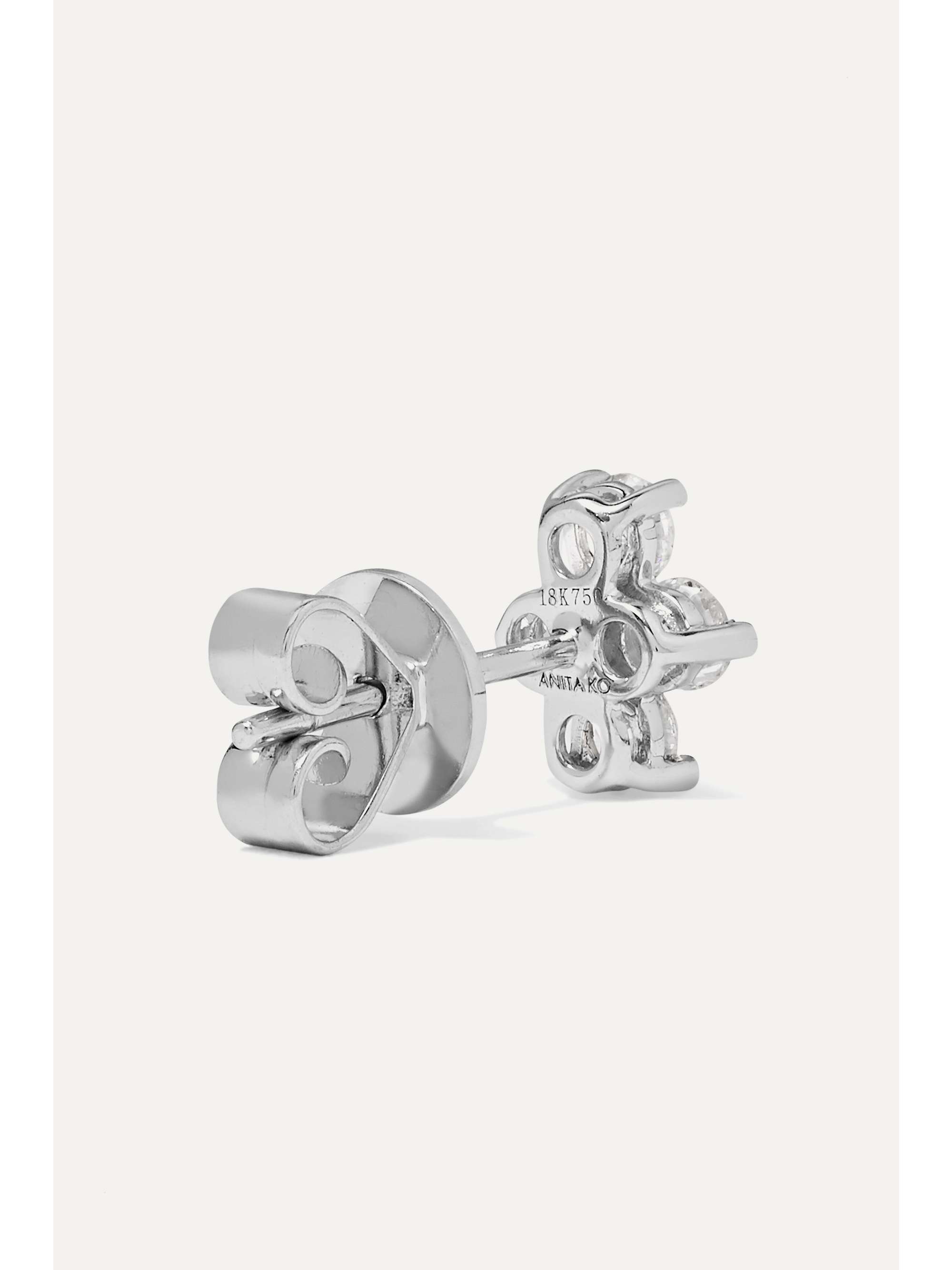 ANITA KO Vivi 18-karat white gold diamond earrings