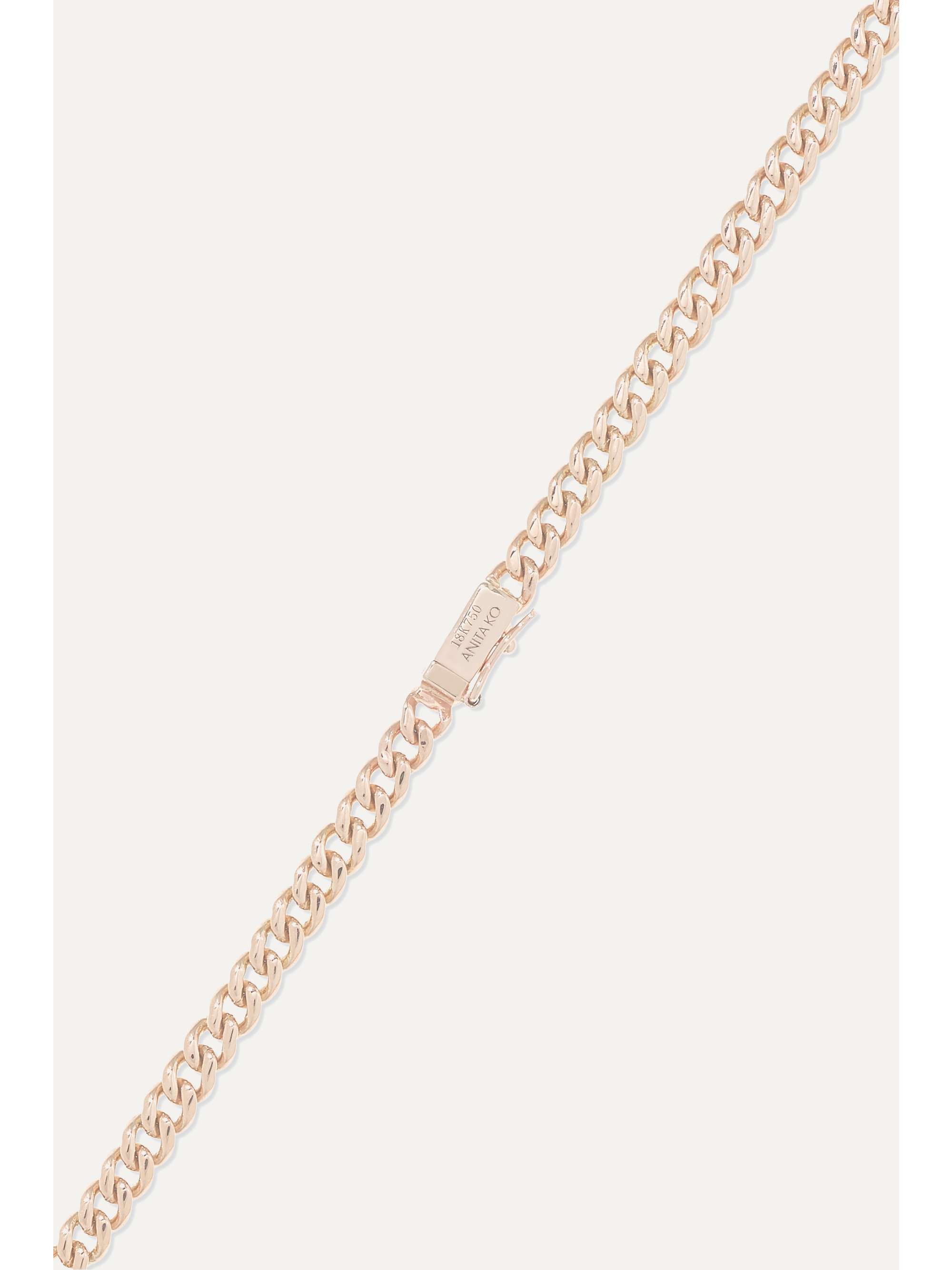 ANITA KO 18-karat rose gold diamond necklace