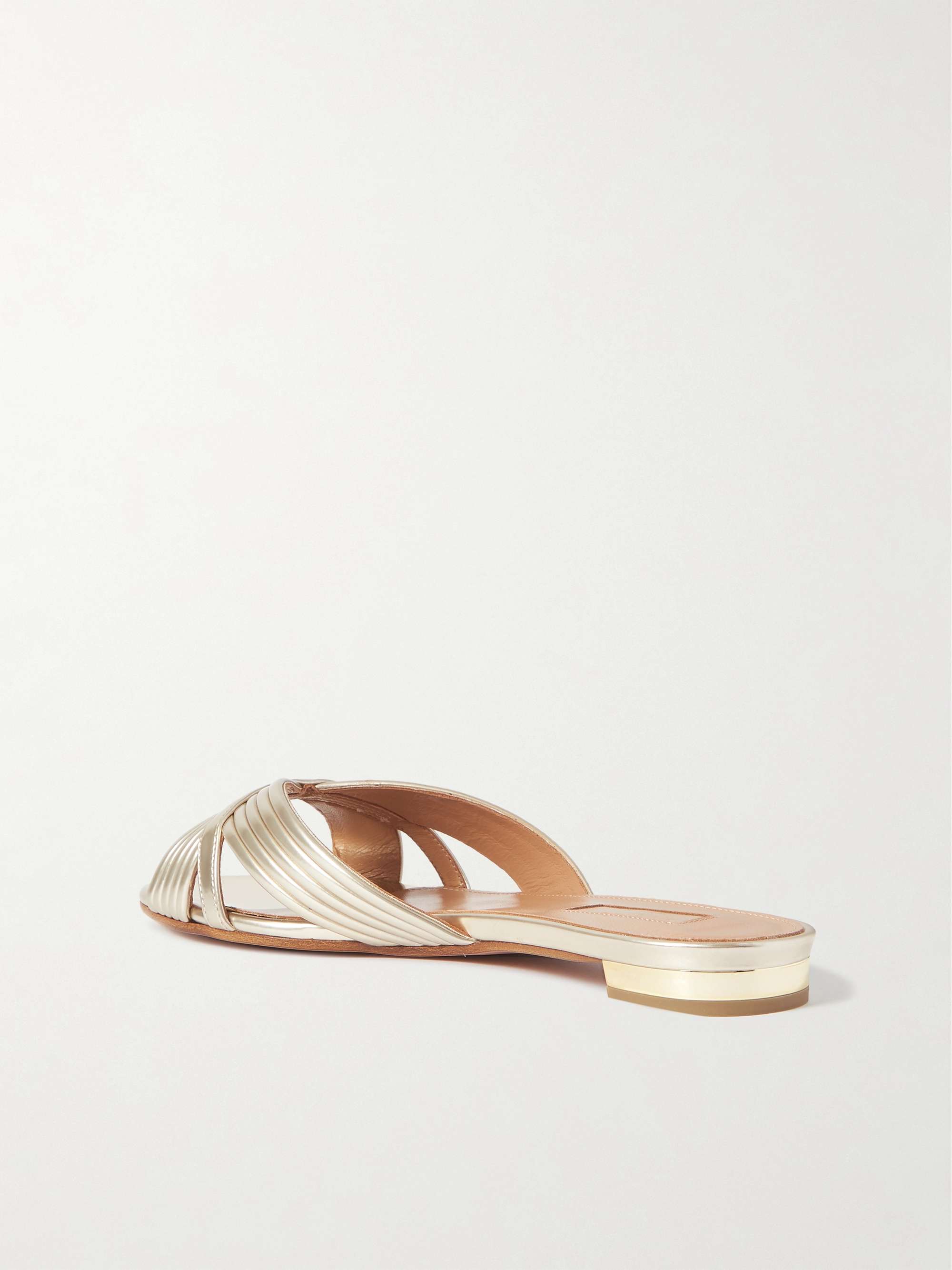 AQUAZZURA Sundance faux leather slides