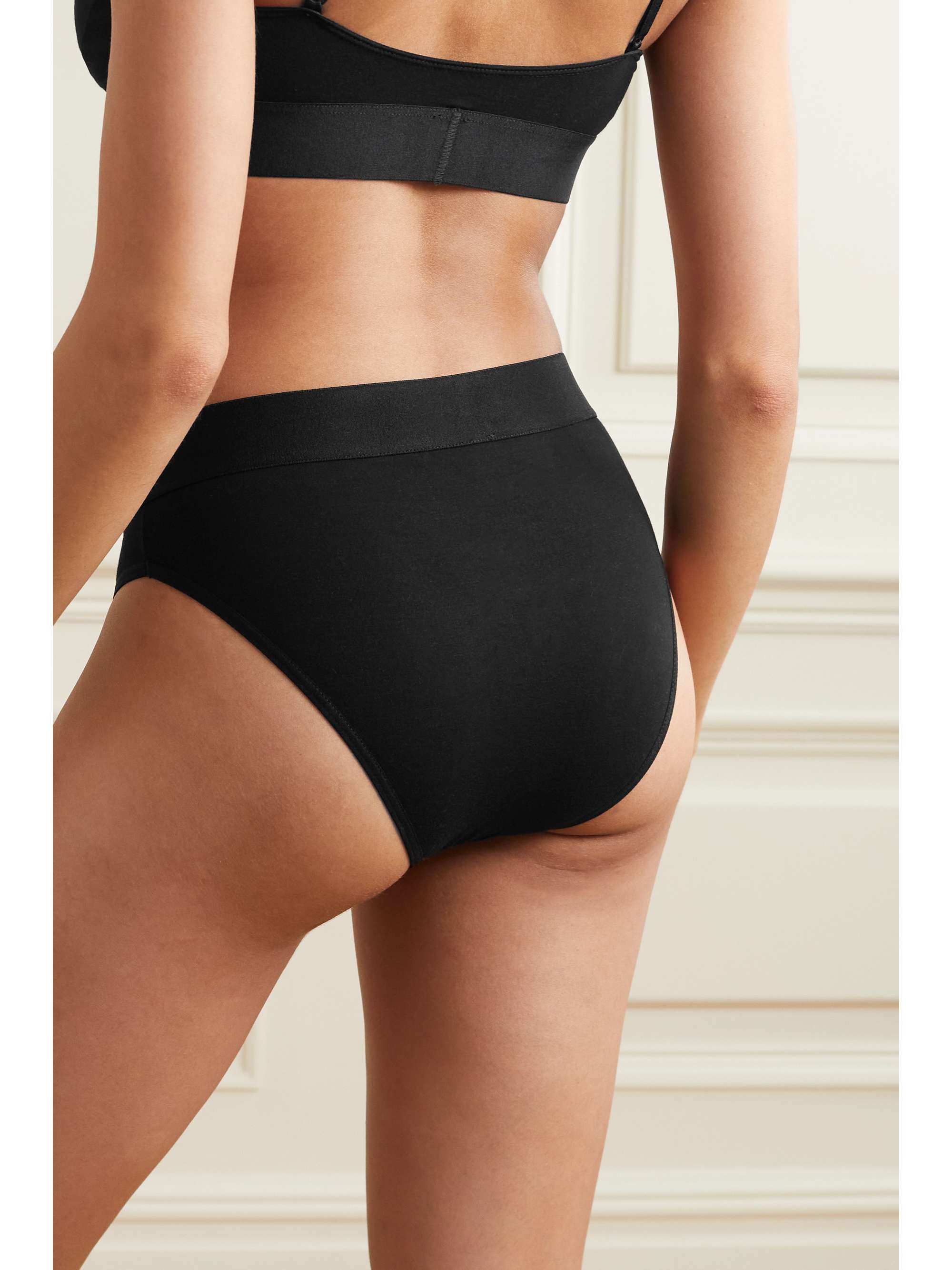 BASERANGE + NET SUSTAIN Bell set of two stretch-bamboo briefs