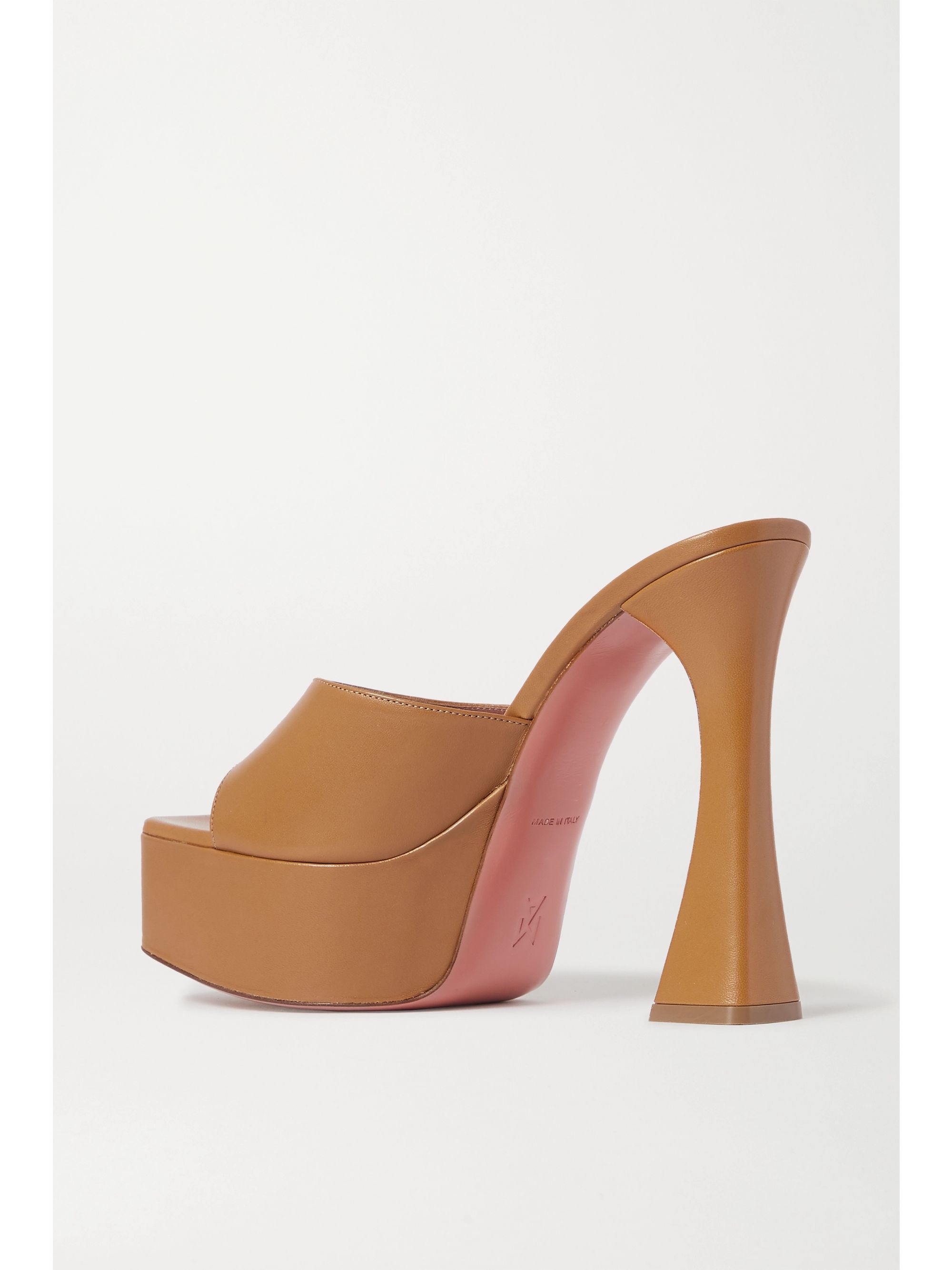 amina muaddi vita suede platform sandals