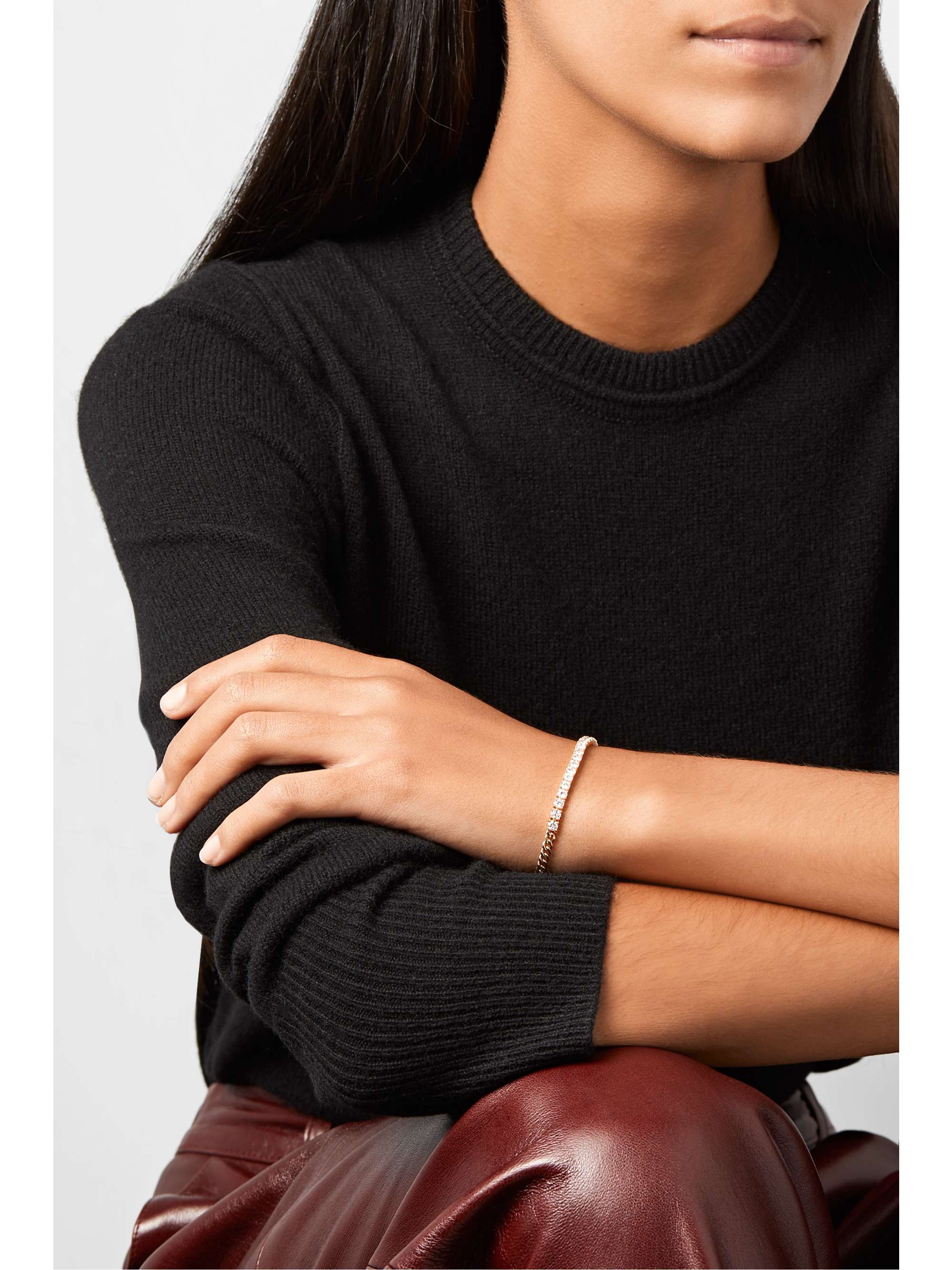 ANITA KO Line 18-karat gold diamond bracelet
