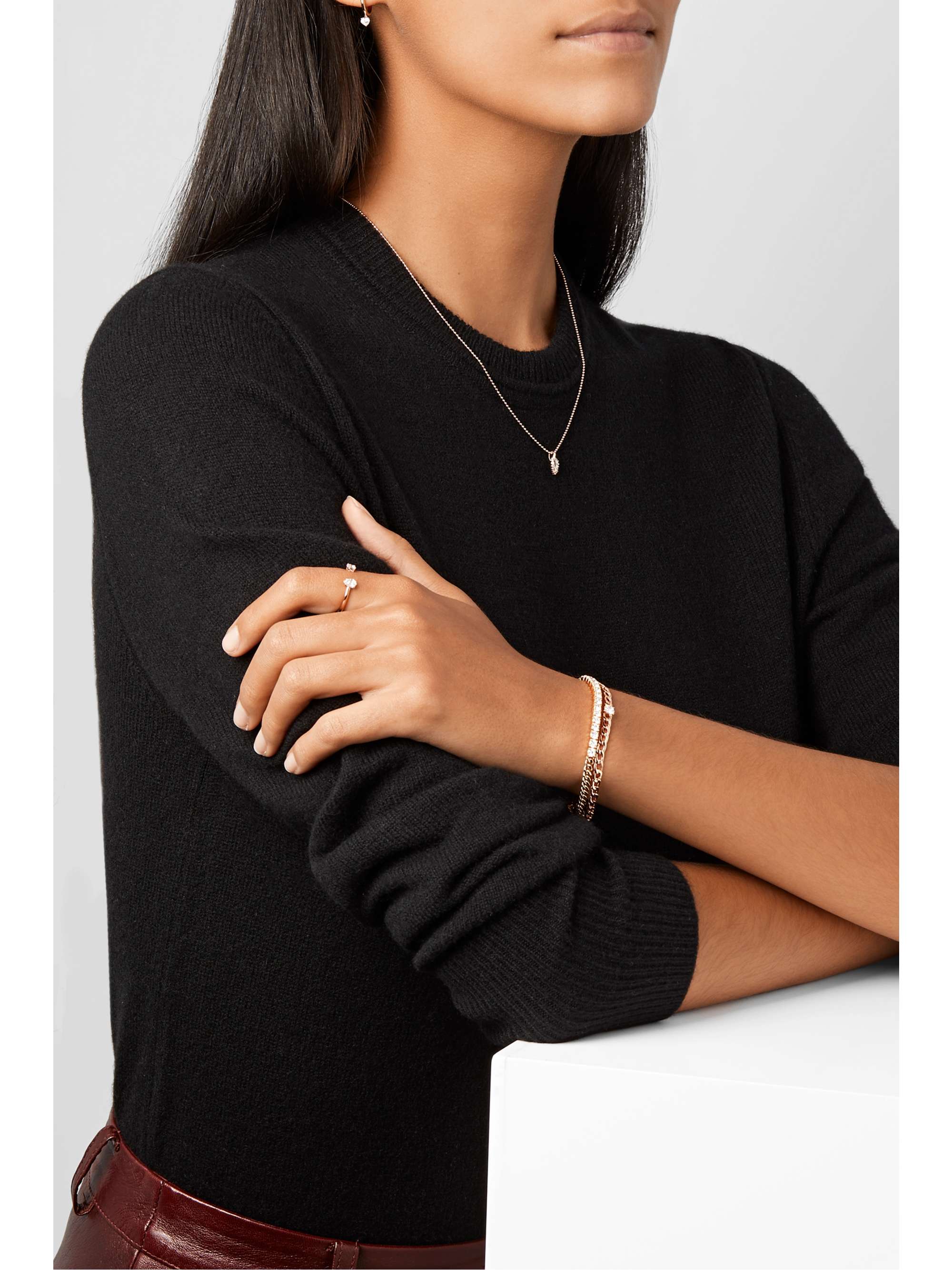 ANITA KO Line 18-karat gold diamond bracelet