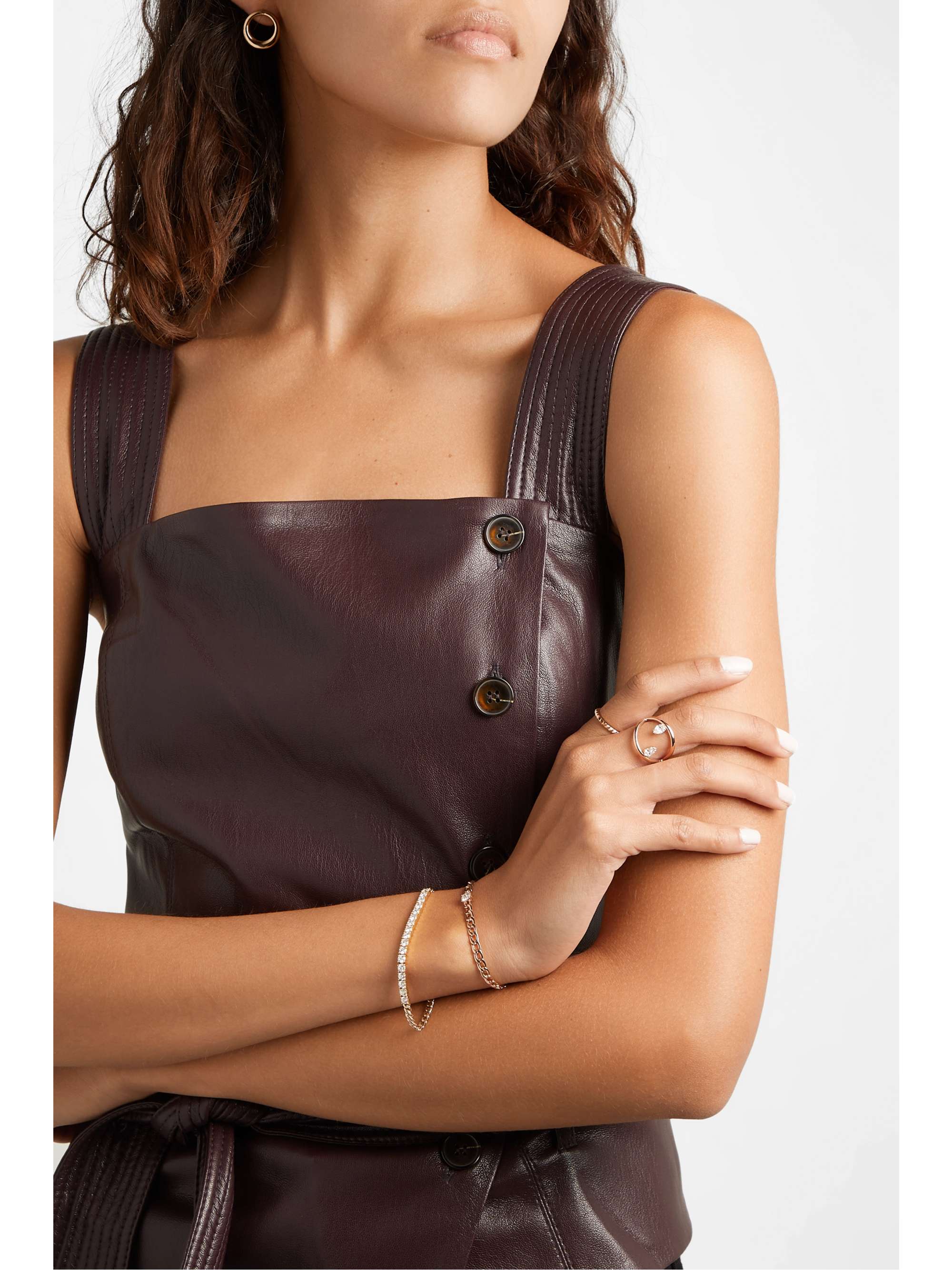 ANITA KO 18-karat rose gold diamond bracelet