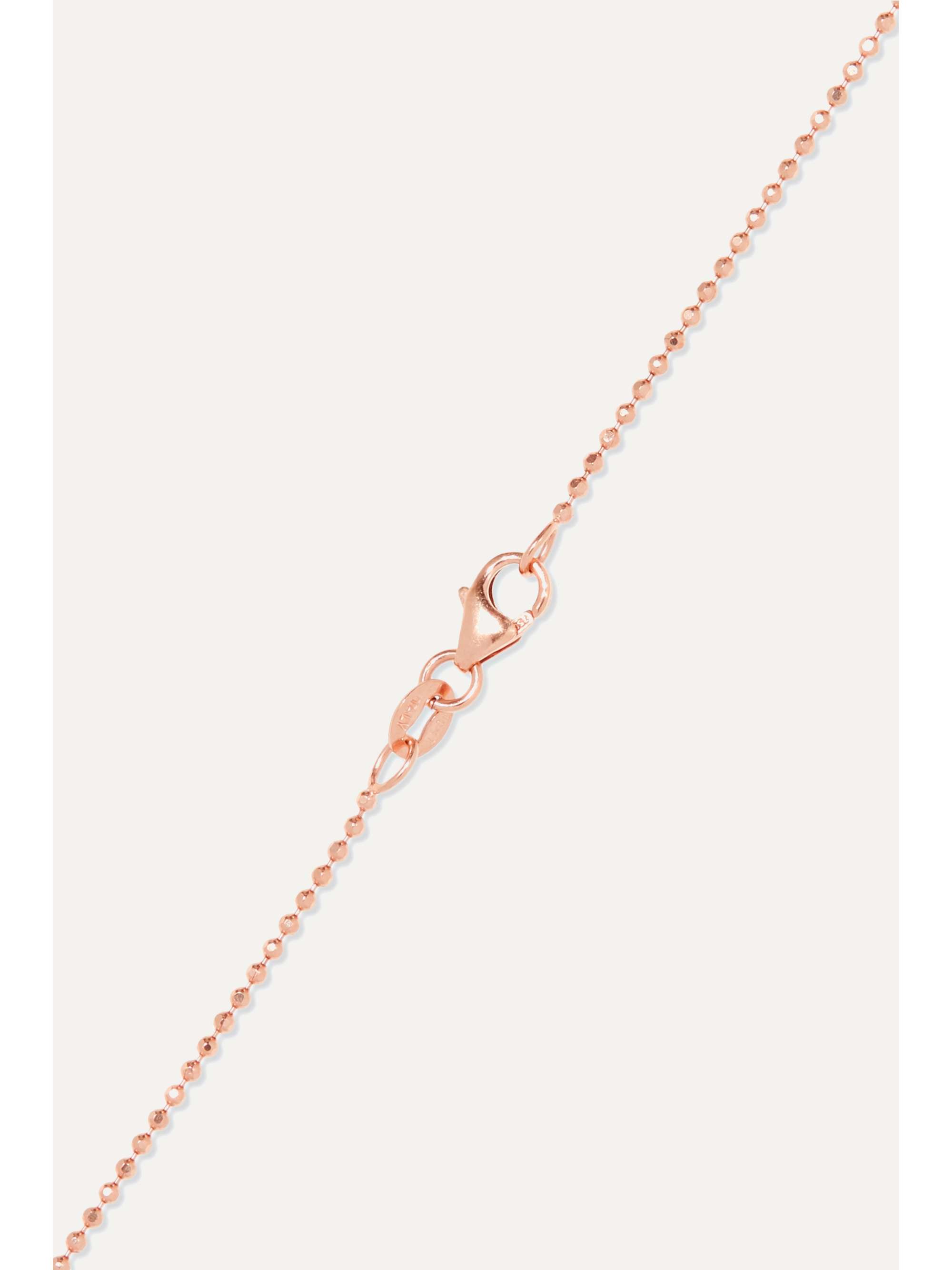 ANITA KO 18-karat rose gold diamond necklace