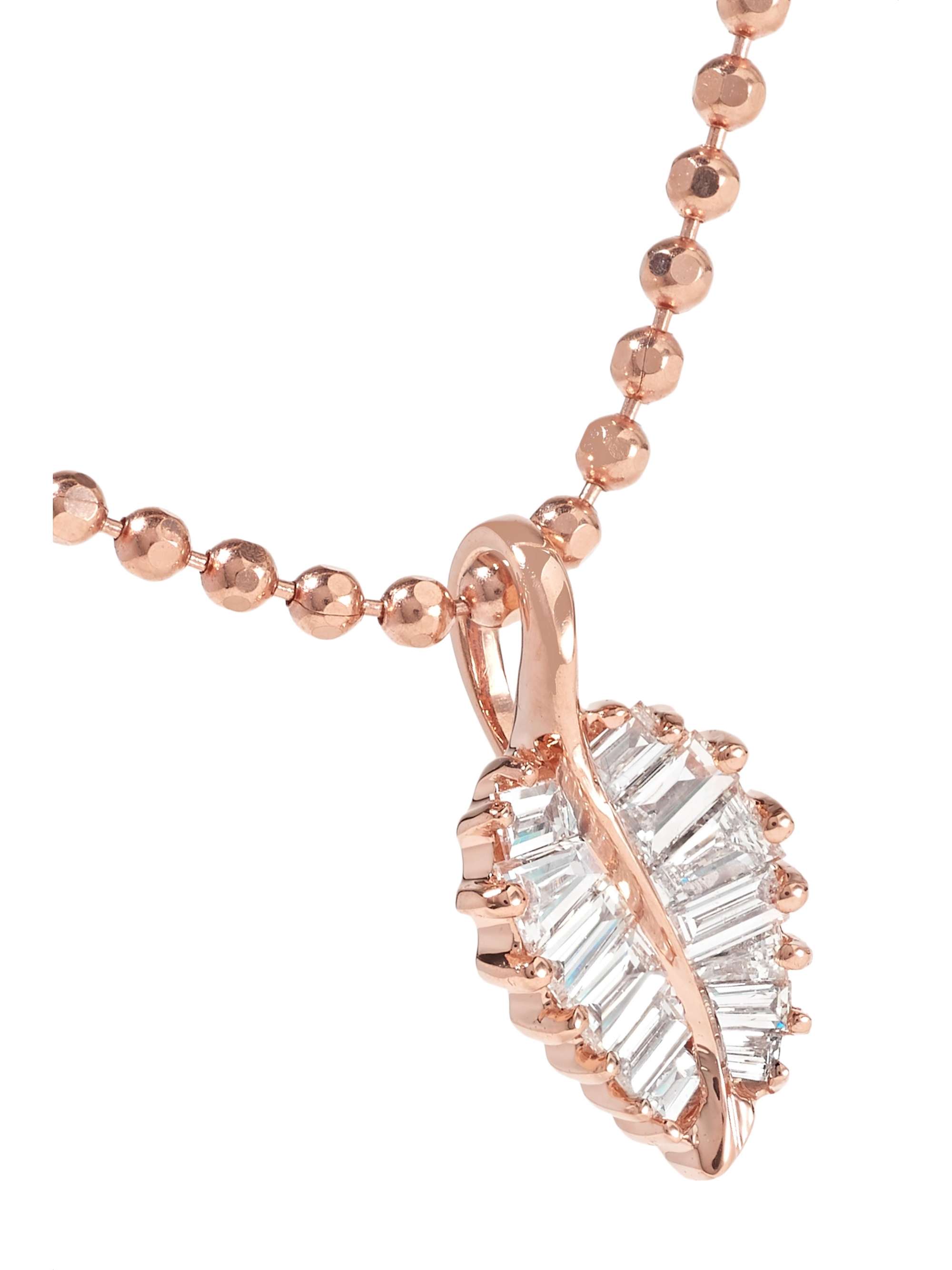 ANITA KO 18-karat rose gold diamond necklace