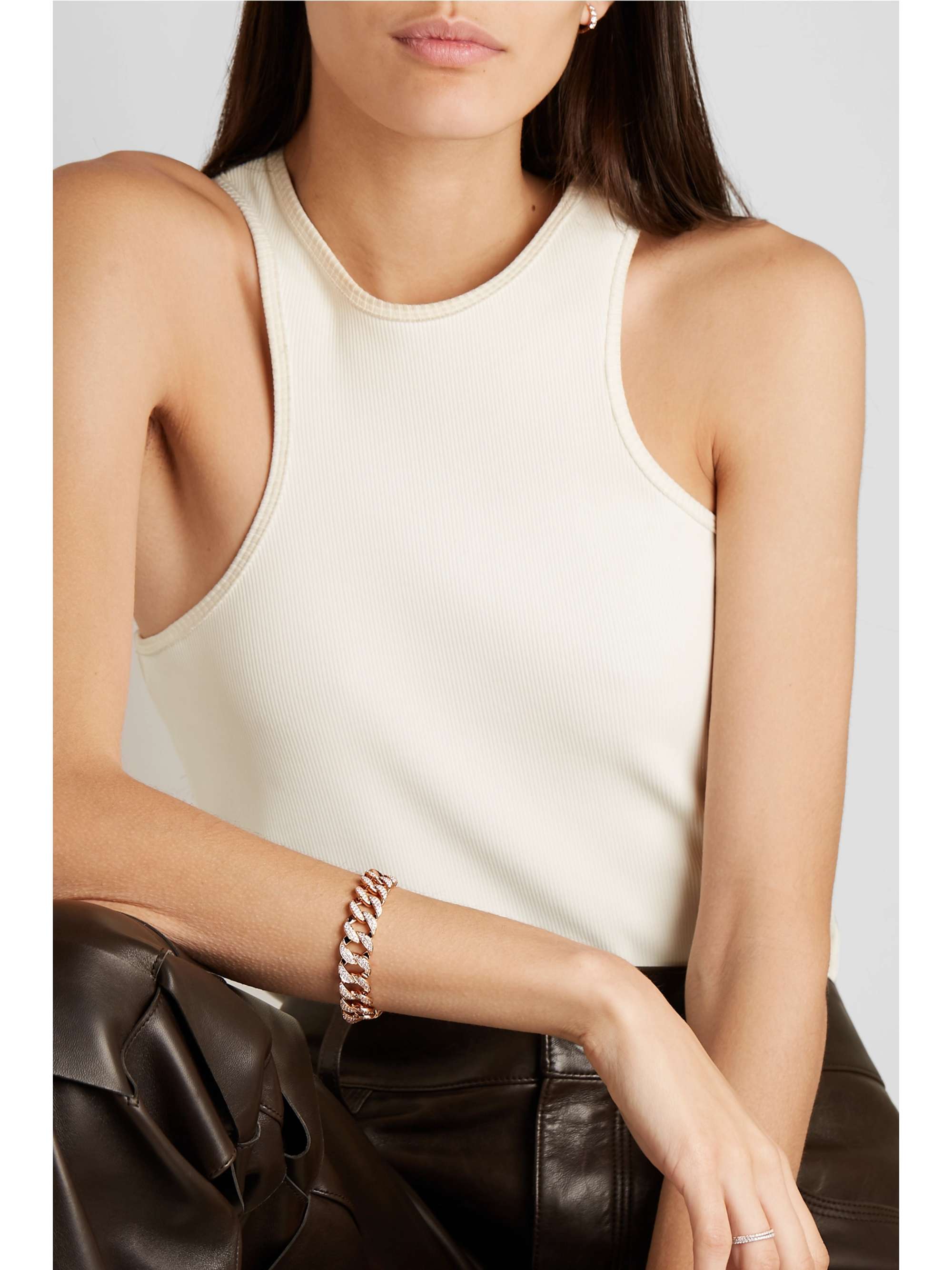 ANITA KO 18-karat rose gold diamond bracelet