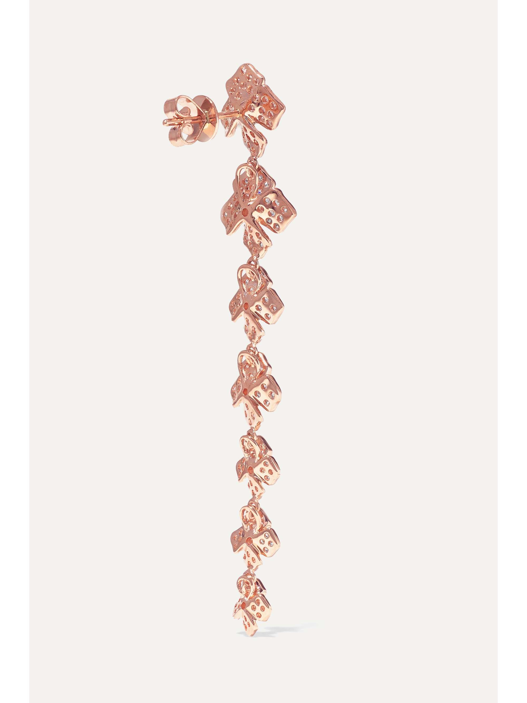 ANITA KO 18-karat rose gold diamond earrings