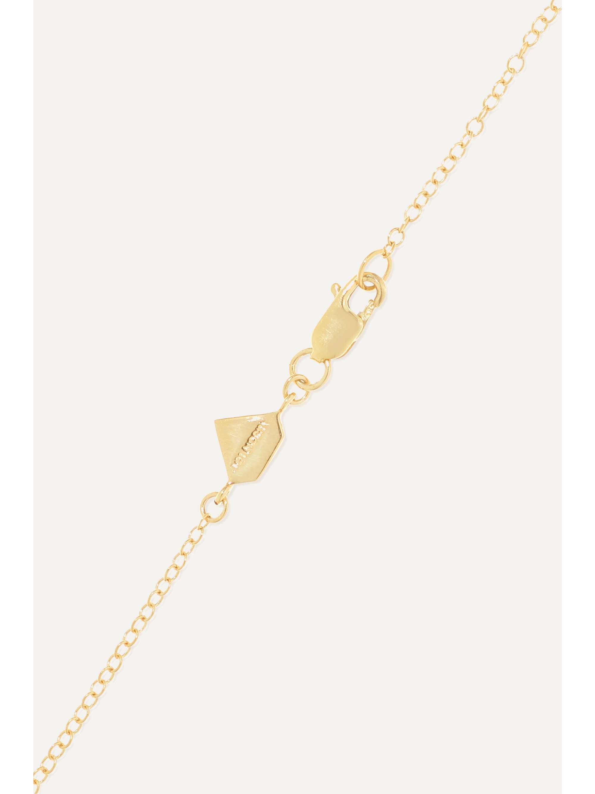 ALISON LOU Queen 14-karat gold diamond bracelet