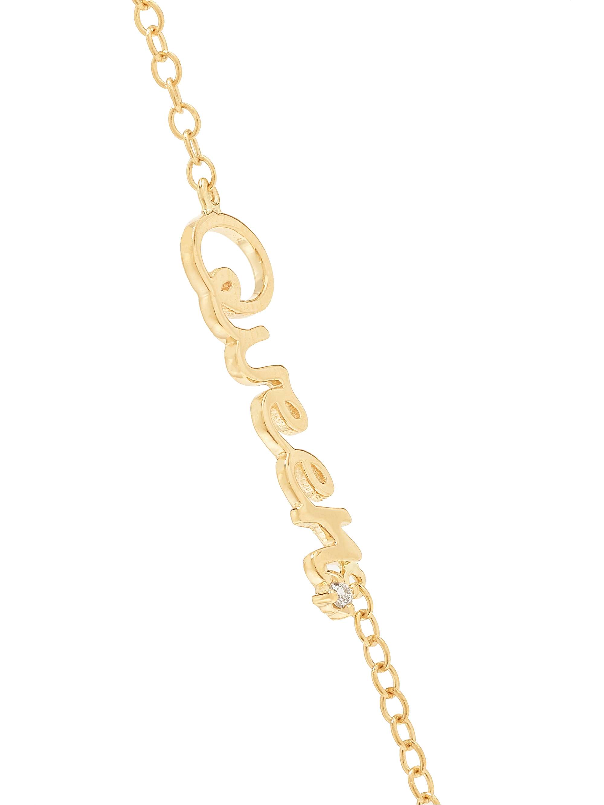 ALISON LOU Queen 14-karat gold diamond bracelet